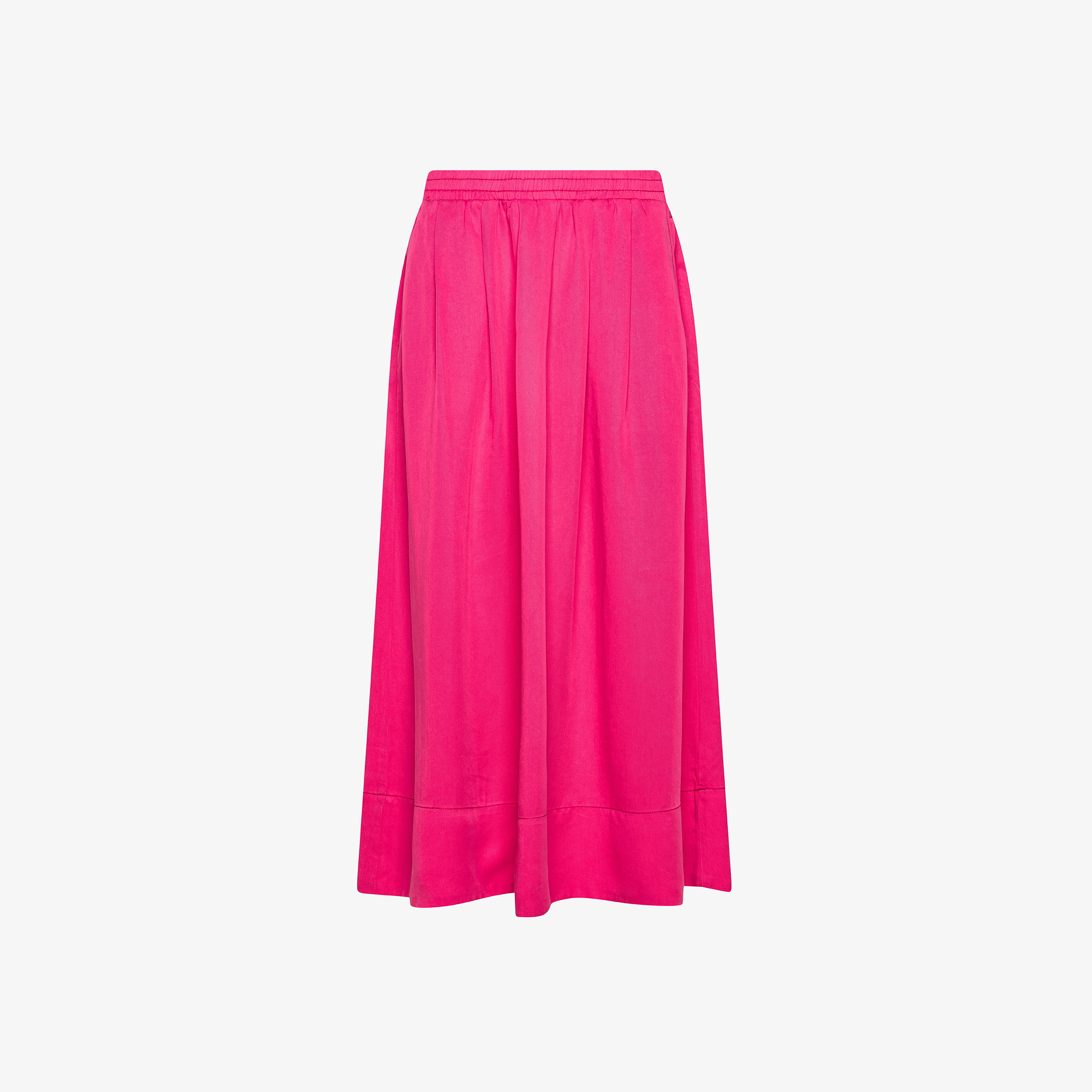 Fuchsia fluid fabric skirt