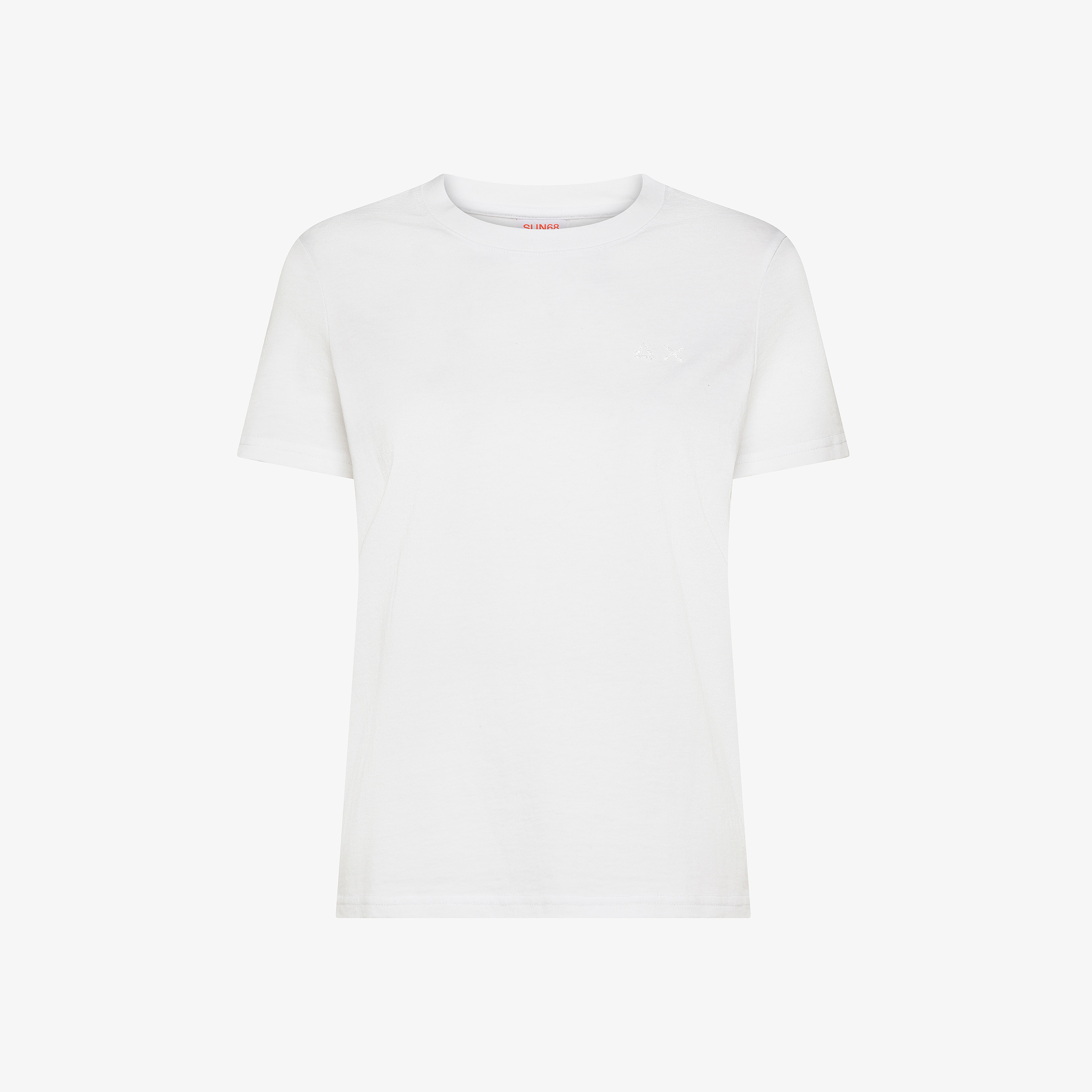 White cotton crew-neck t-shirt