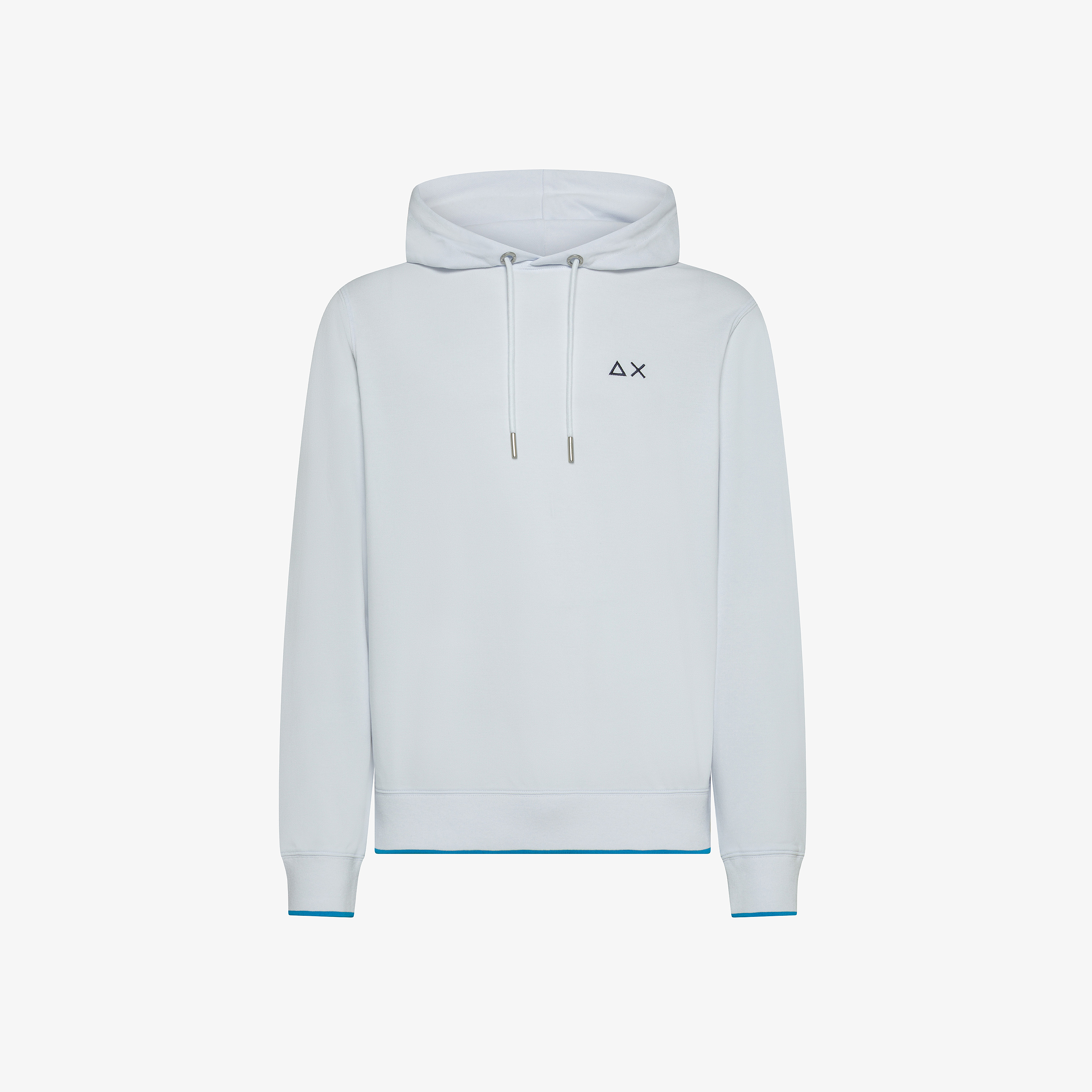 Felpa hoodie in piquet bianco Felpa hoodie in piquet bianco