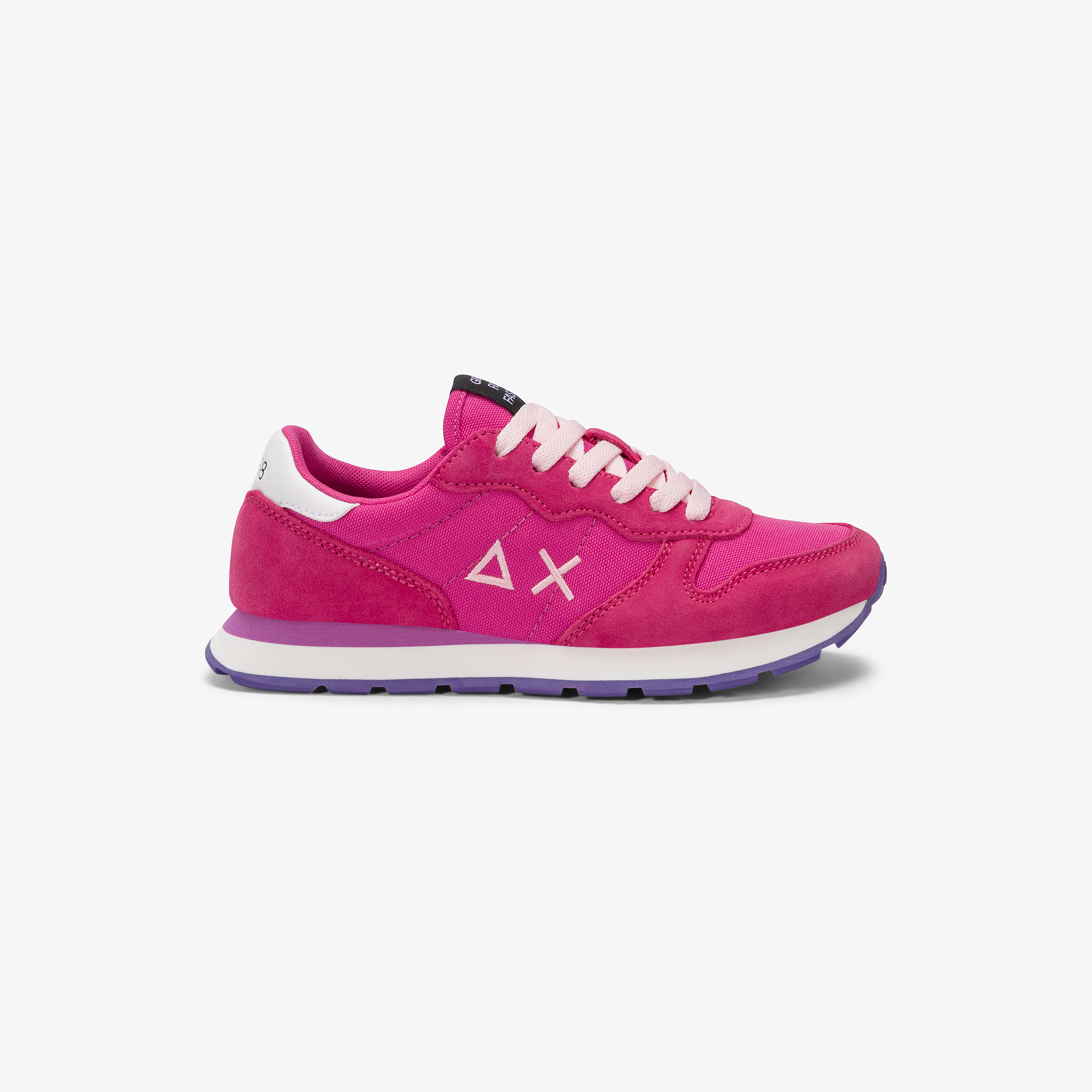 Sneaker Teen Girl's Ally Solid in suede e nylon fuxia scuro