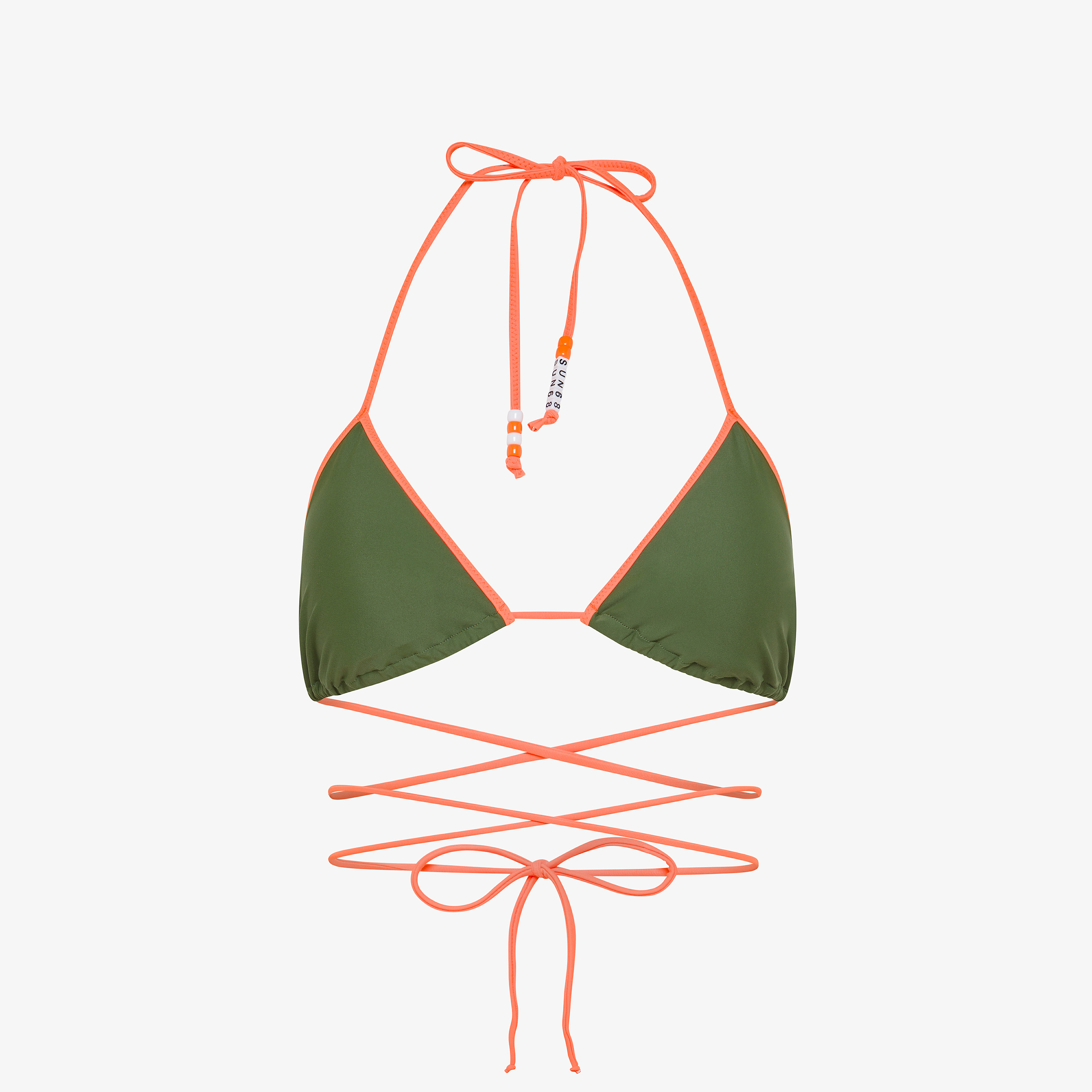 Bikini in nylon verde scuro Bikini in nylon verde scuro