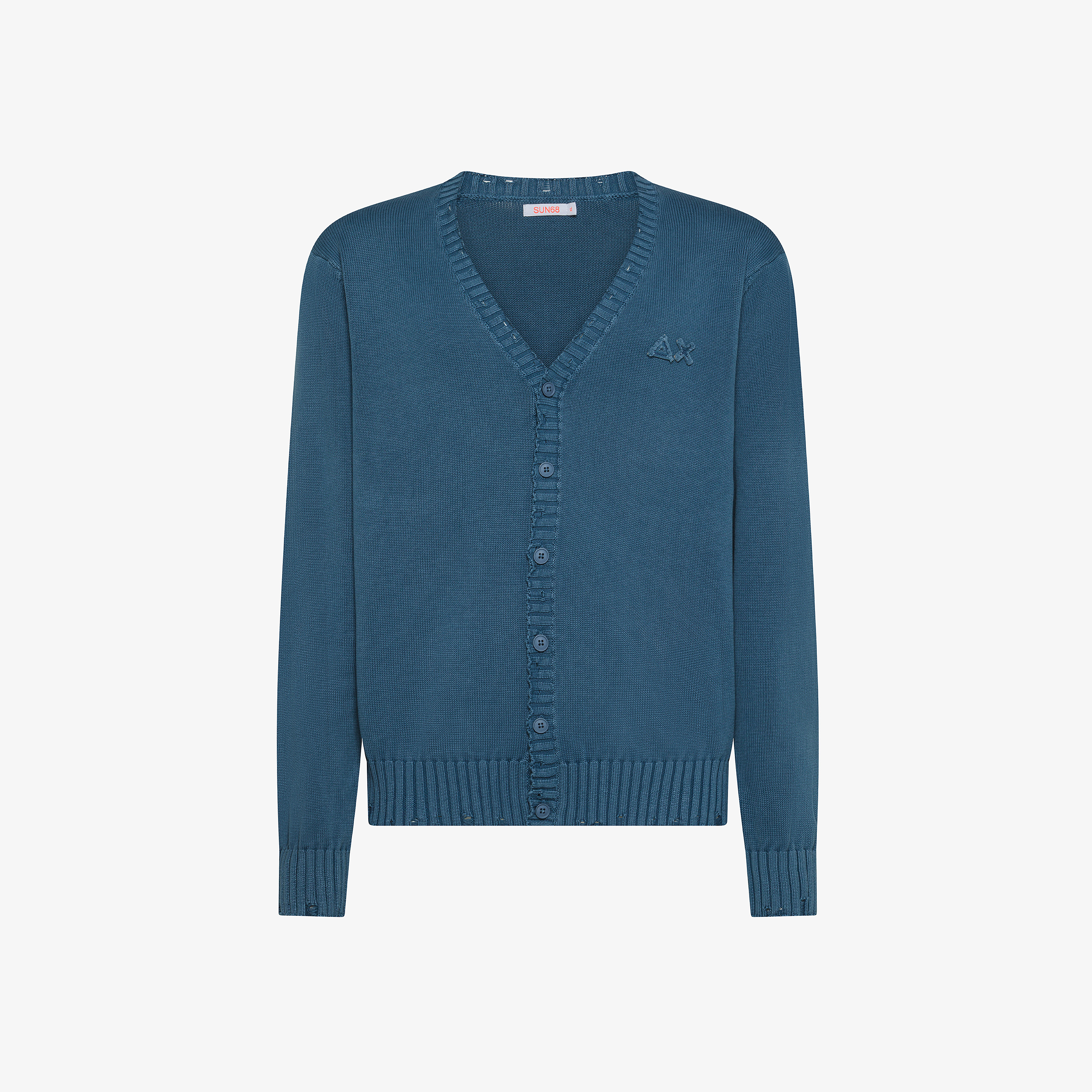 Dark avio cardigan vintage wash