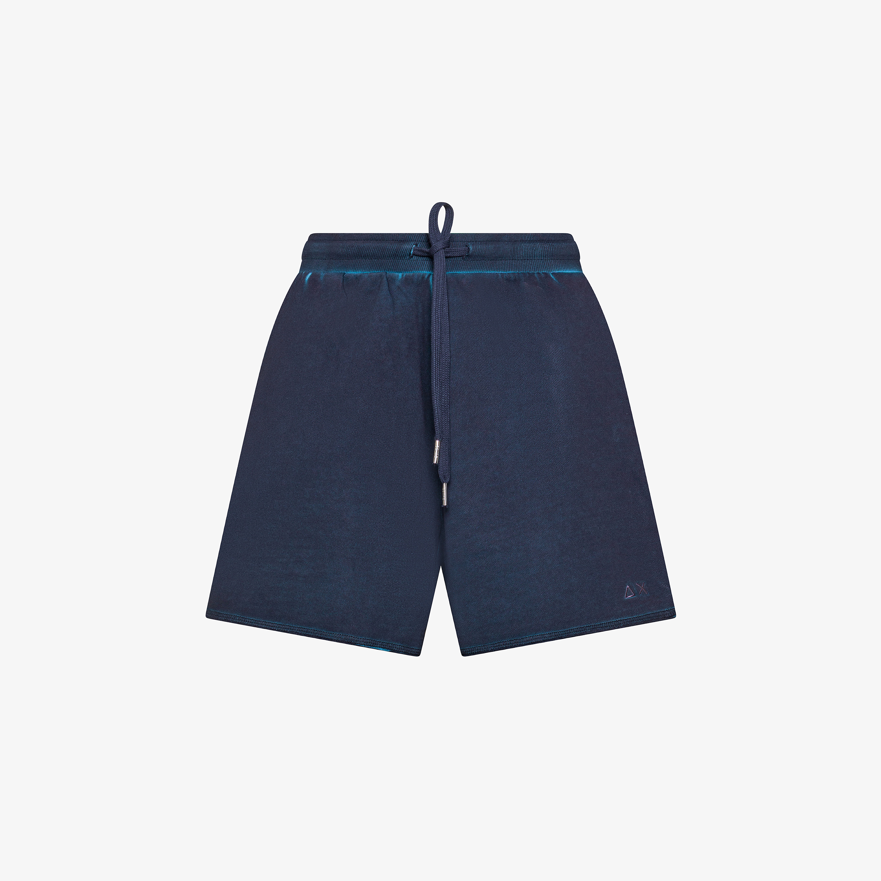 Navy blue cotton fleece shorts