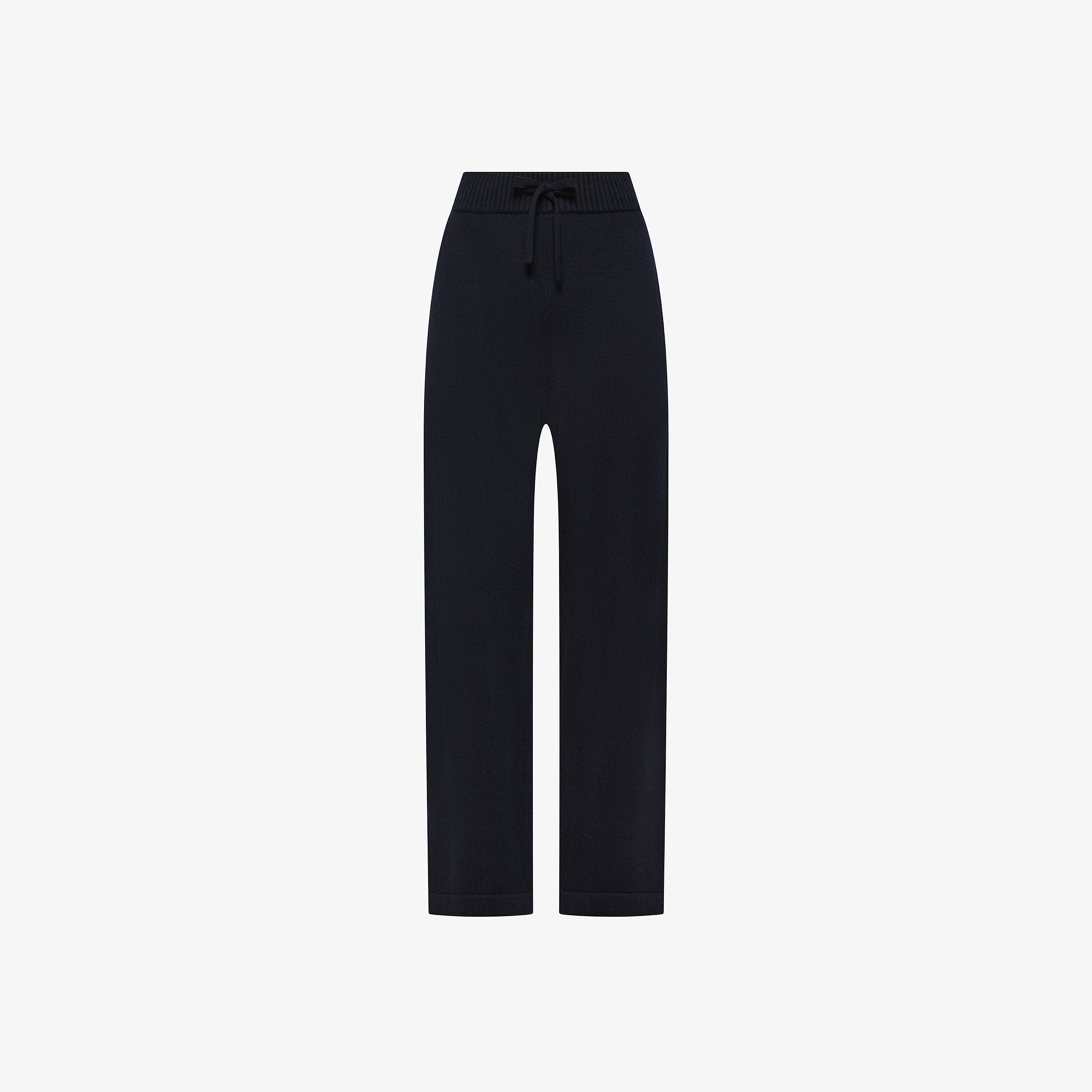Pantaloni in lana e cashmere navy blue