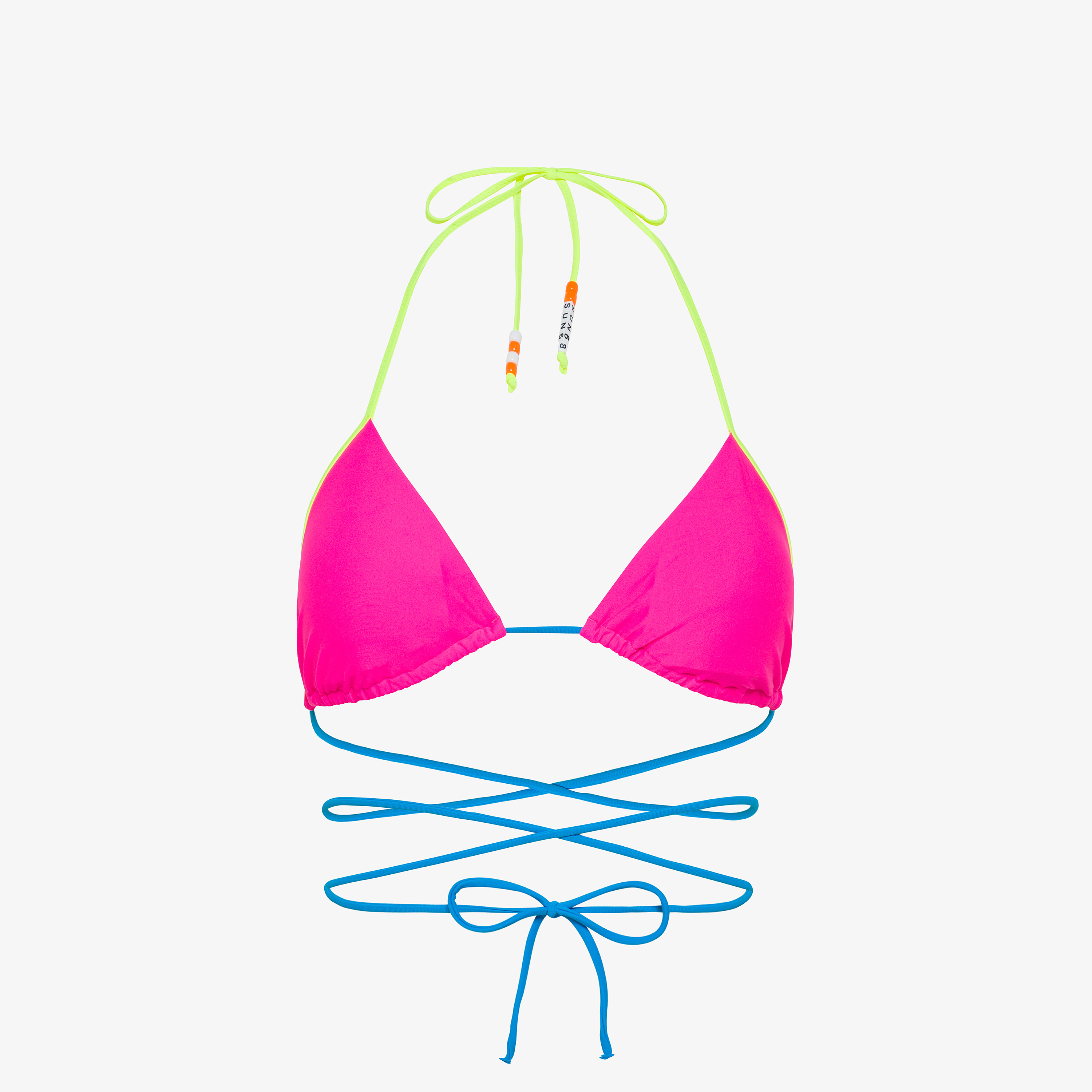 Fuchsia nylon bikini