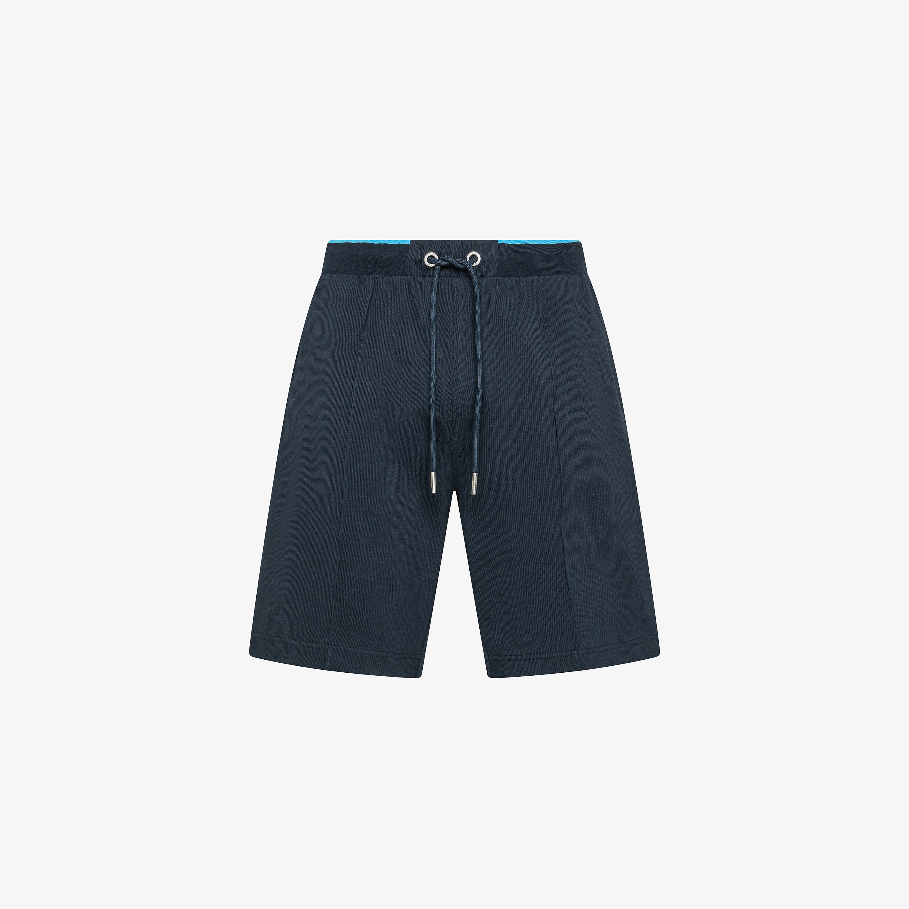 Bermuda in piquet di cotone blu navy Bermuda in piquet di cotone blu navy
