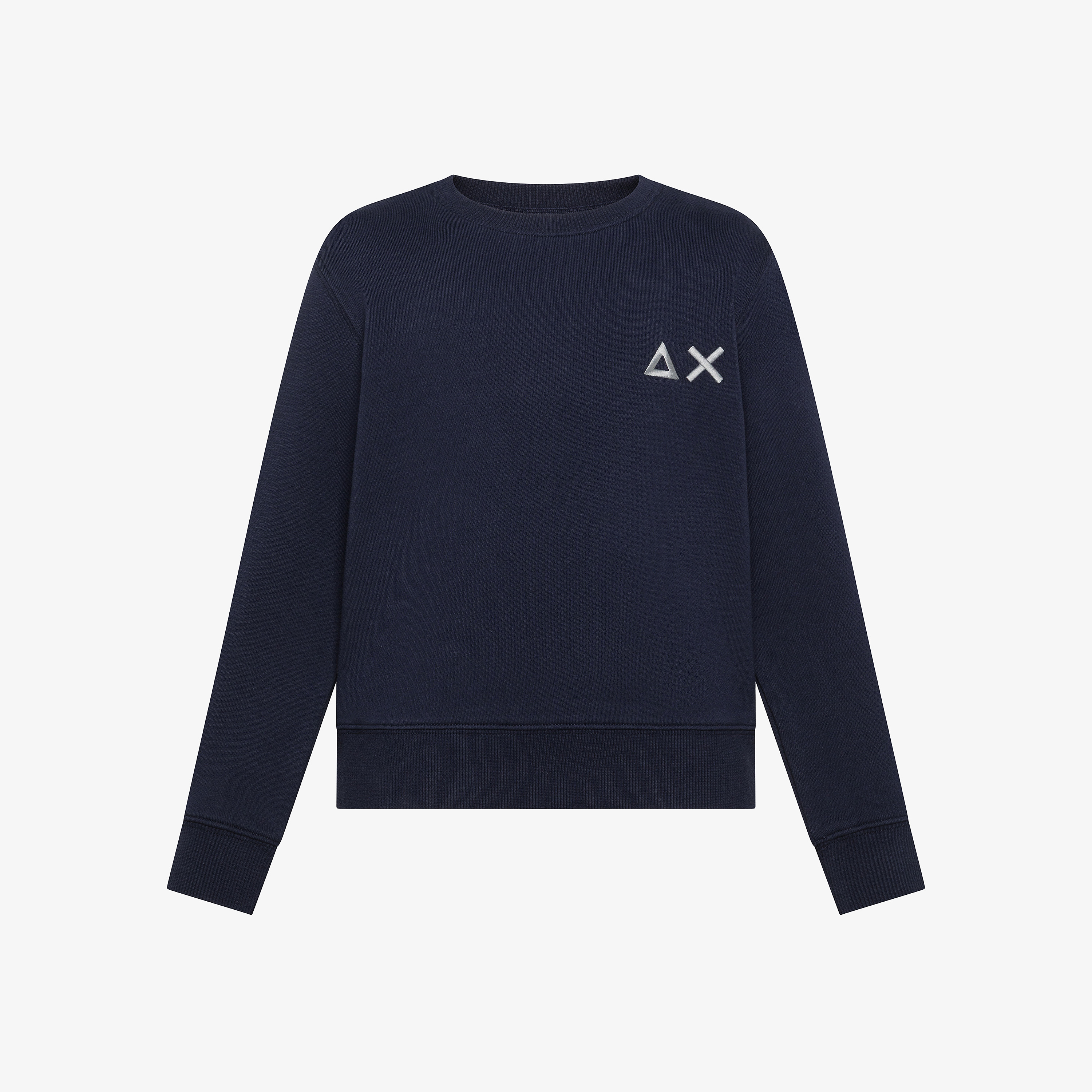 Felpa in cotone navy blue