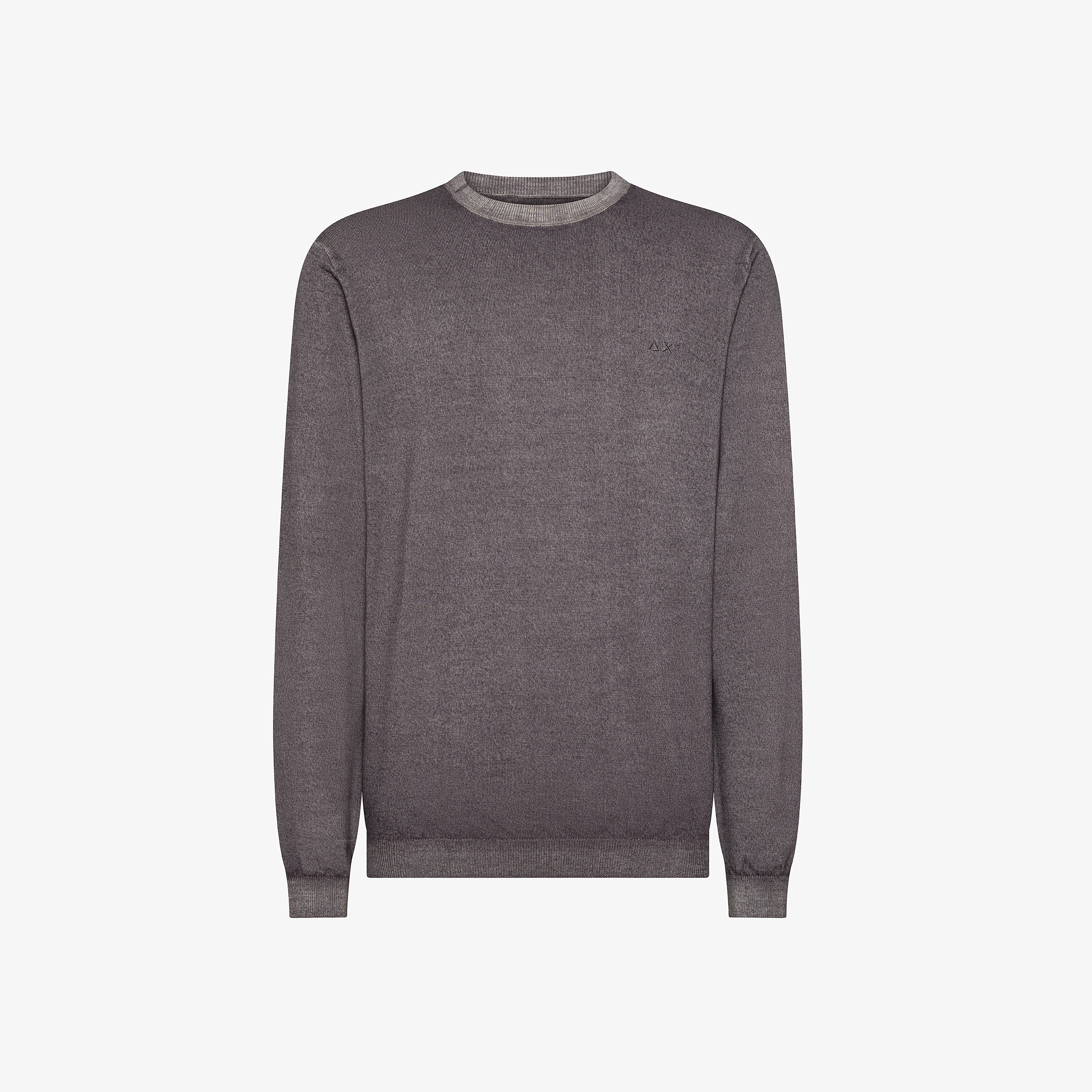 Dark Grey Vintage effect Wool Jumper dark-grey-vintage-effect-wool-jumper