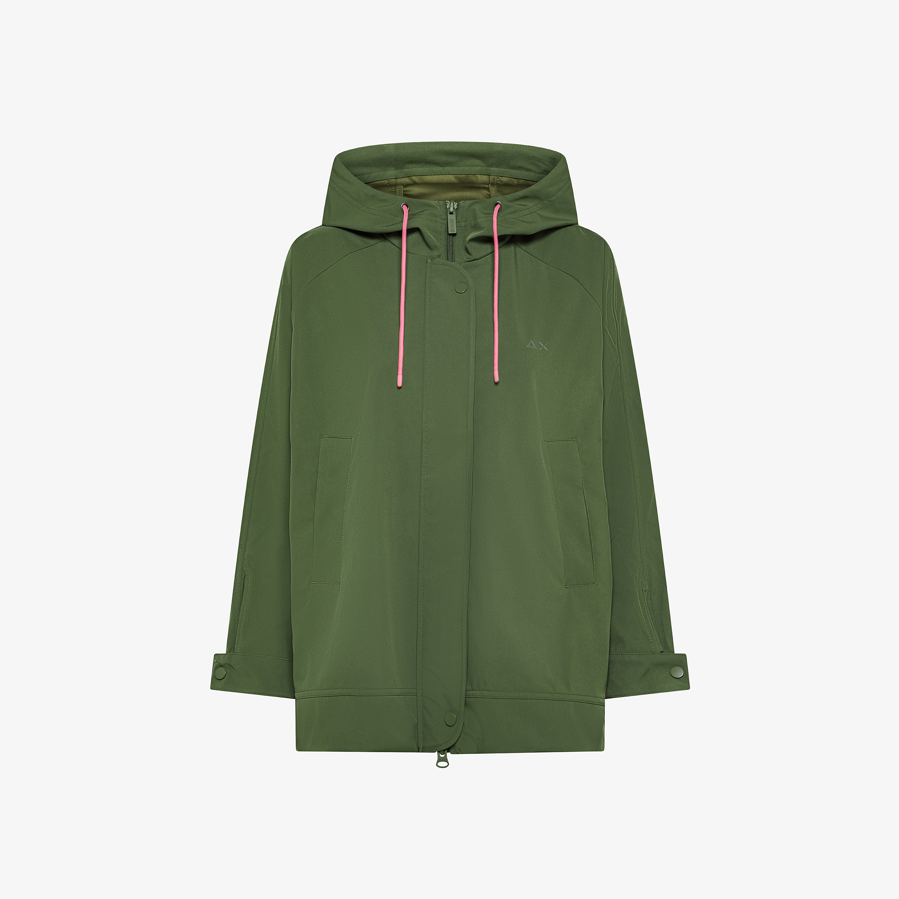 Parka in scuba verde scuro