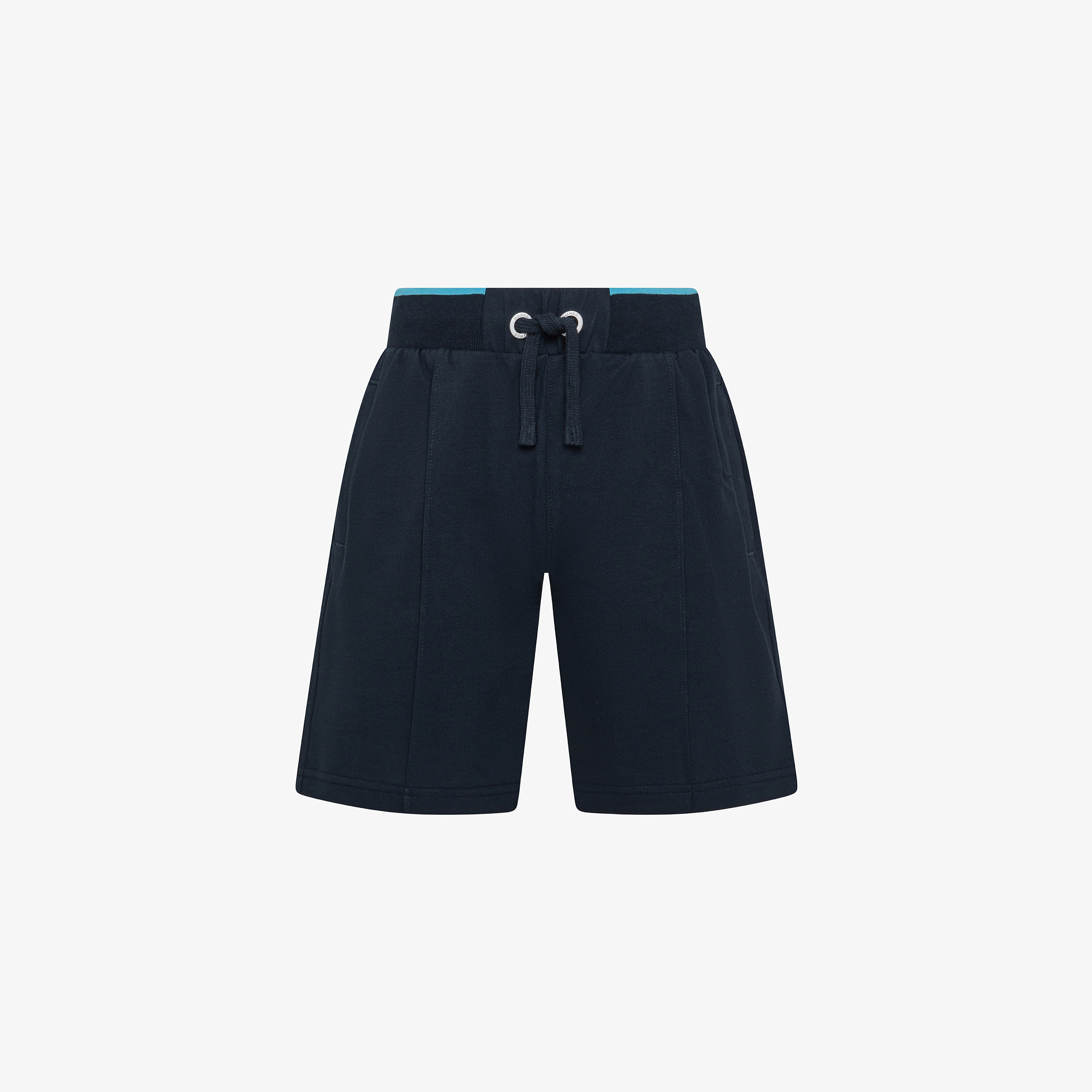 Bermuda in piquet di cotone blu navy