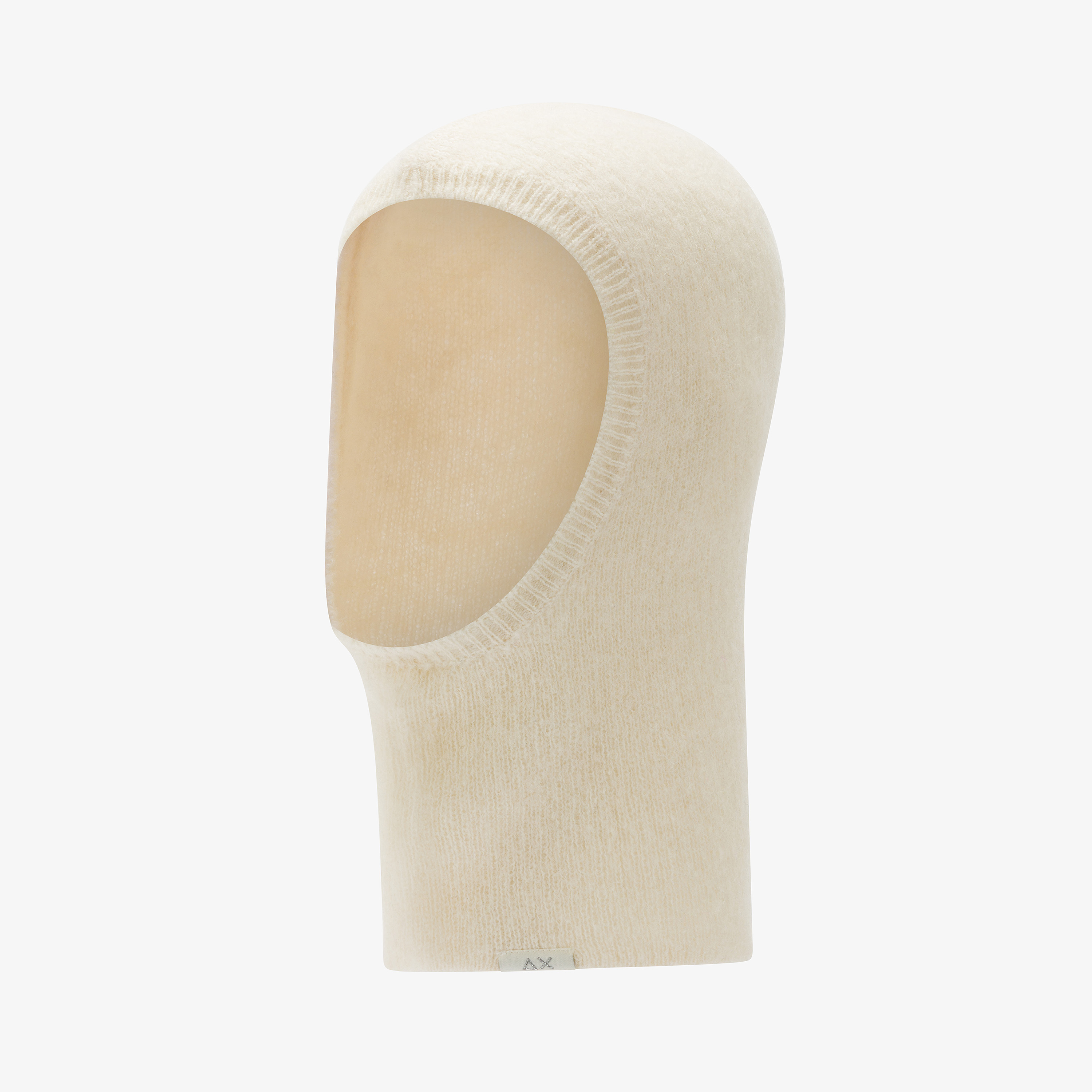 Off white wool and alpaca balaclava