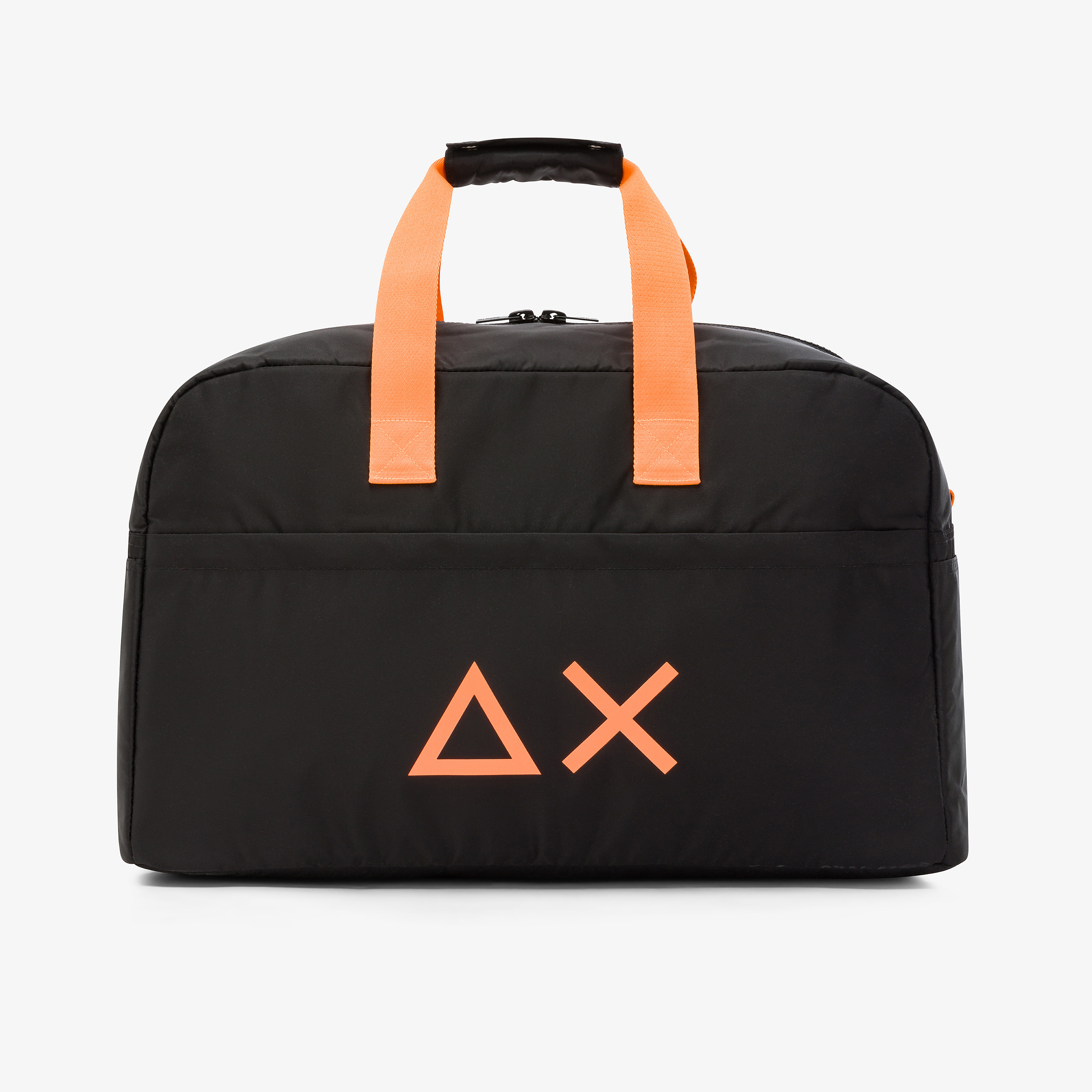 Borsa in nylon con logo nero