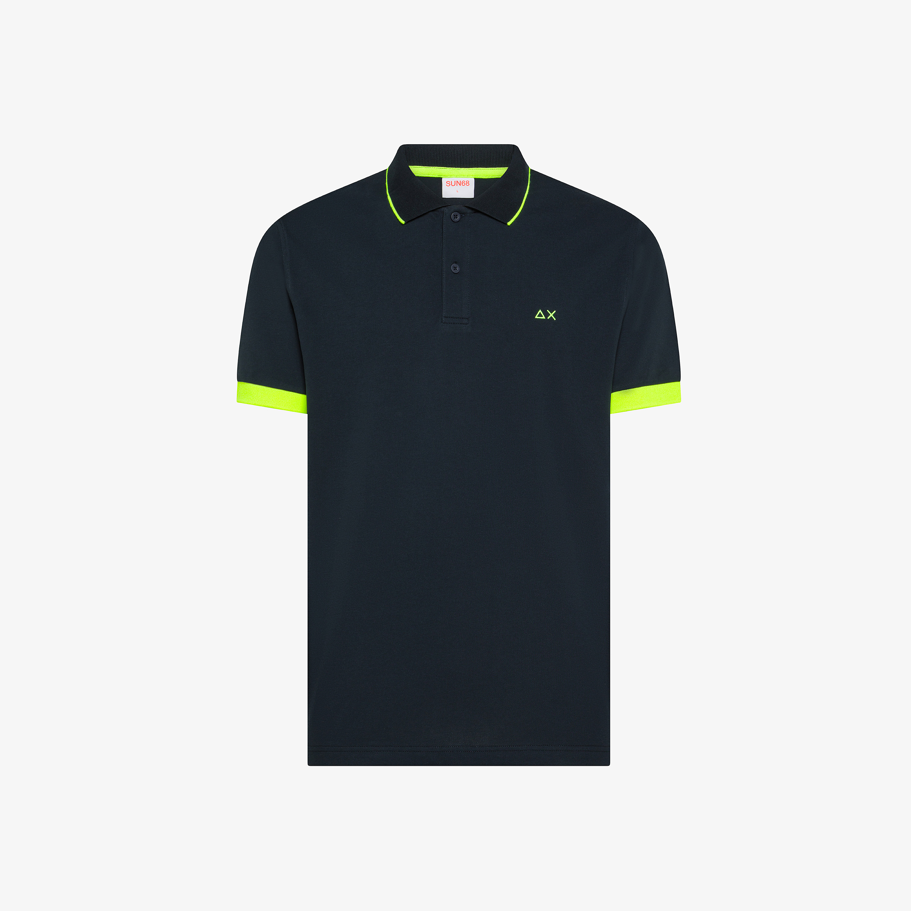 Polo small stripe fluo s/s
