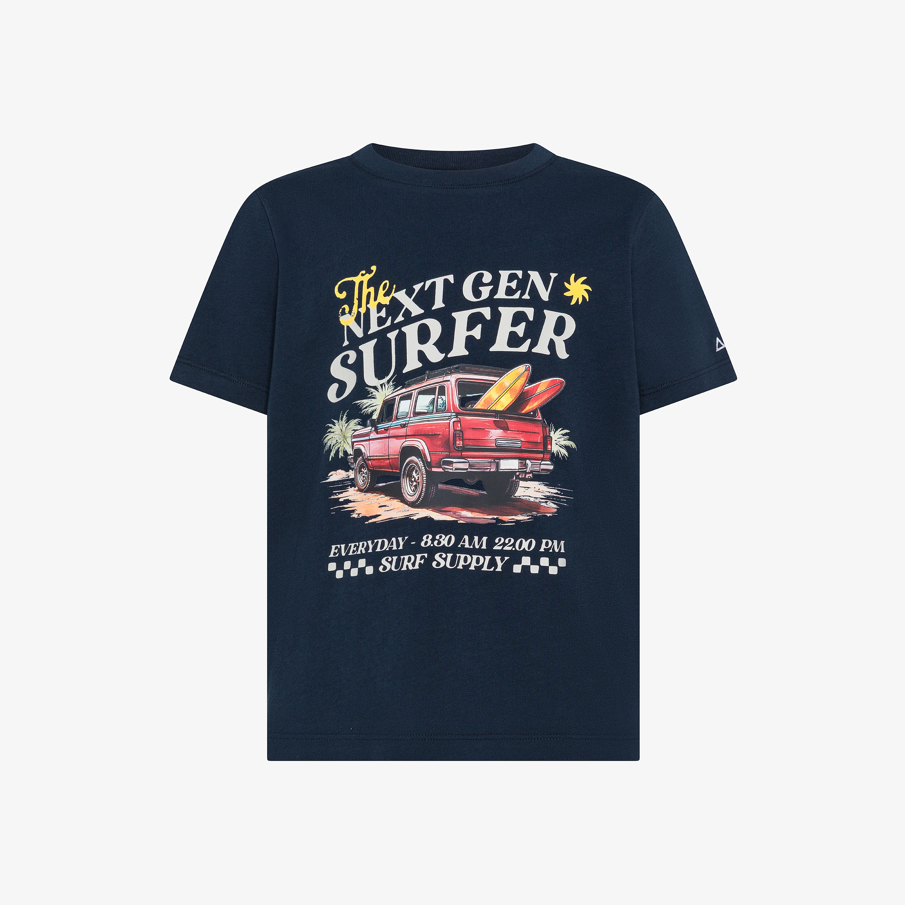 Boy's t-shirt printed beach s/s