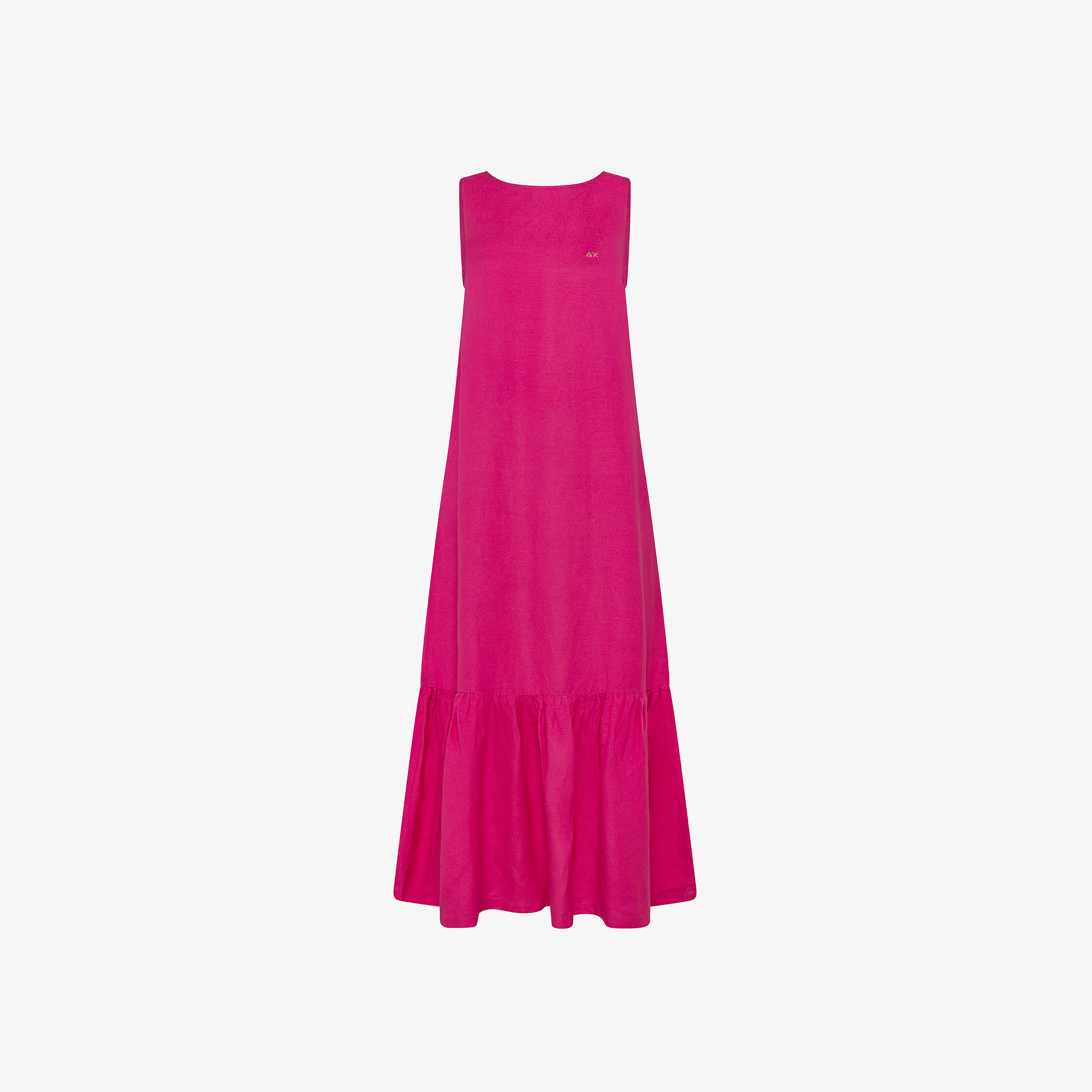 Fuchsia linen dress