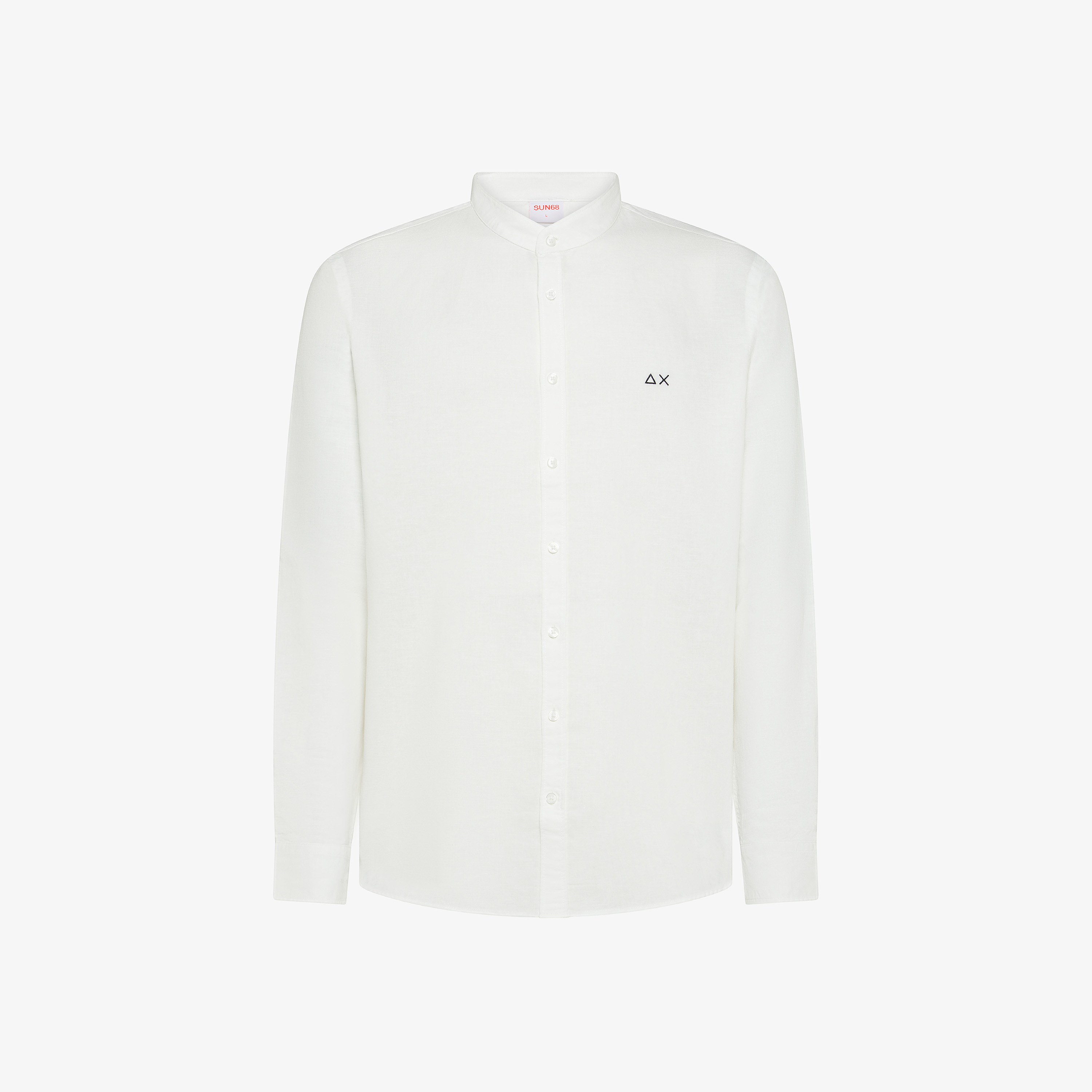 Shirt linen korean collar l/s