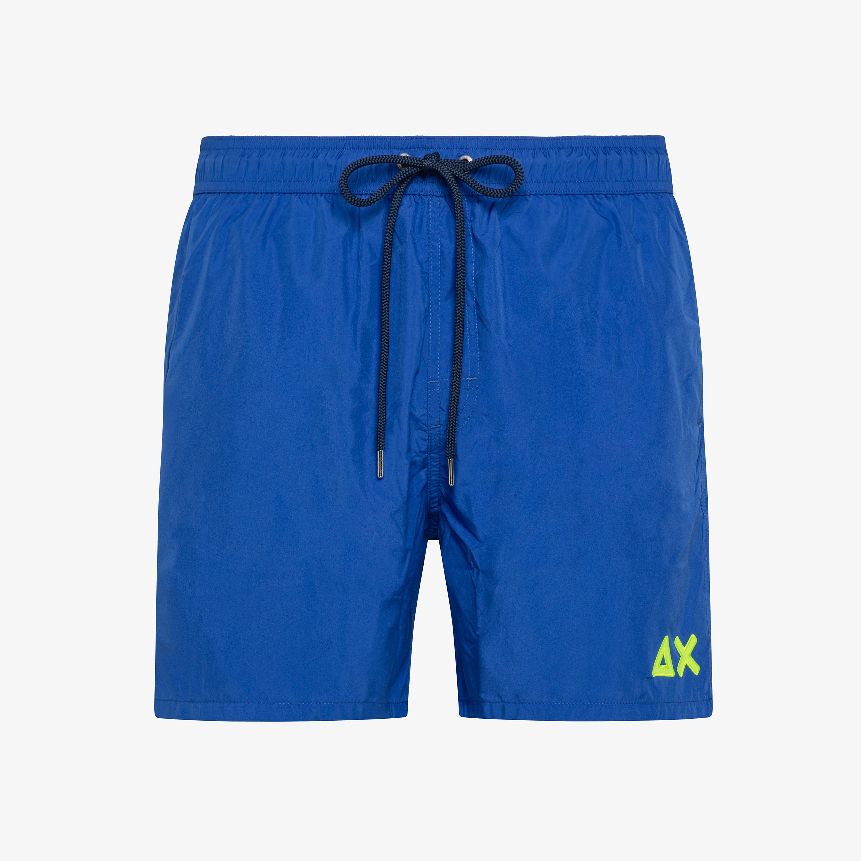 Royal blue nylon swim shorts