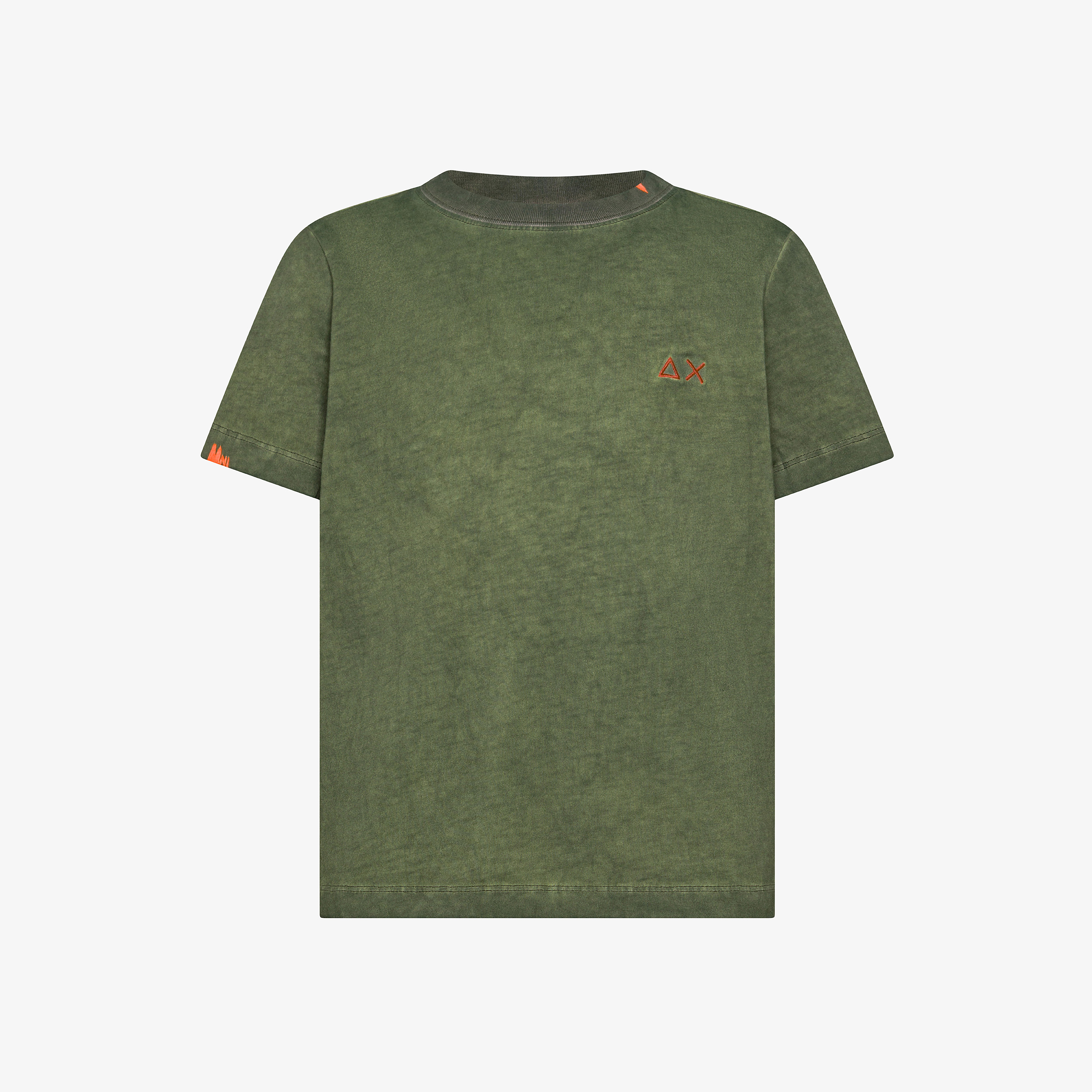 Dark green cotton jersey T-shirt