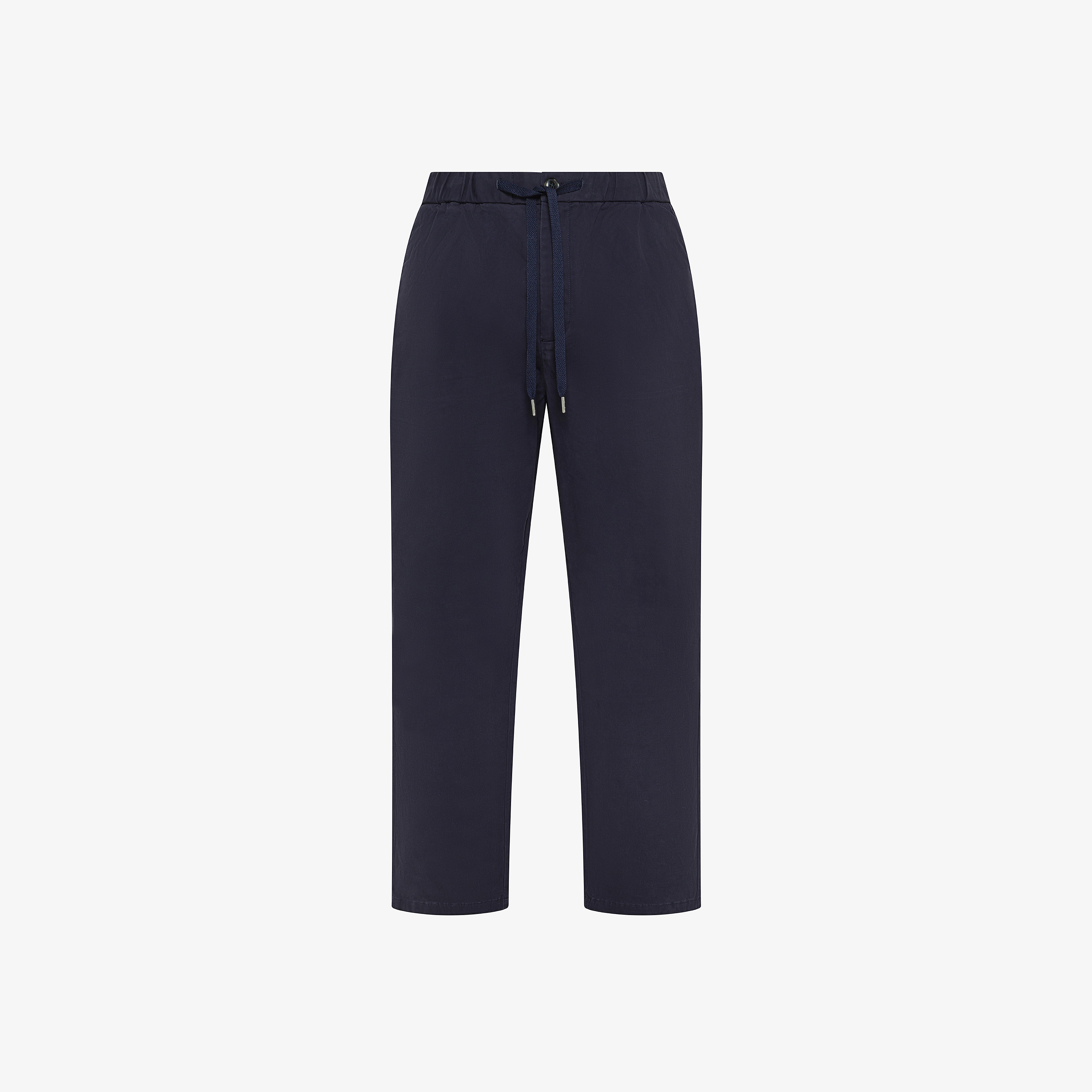 Pantaloni in cotone con coulisse navy blue Pantaloni in cotone con coulisse navy blue