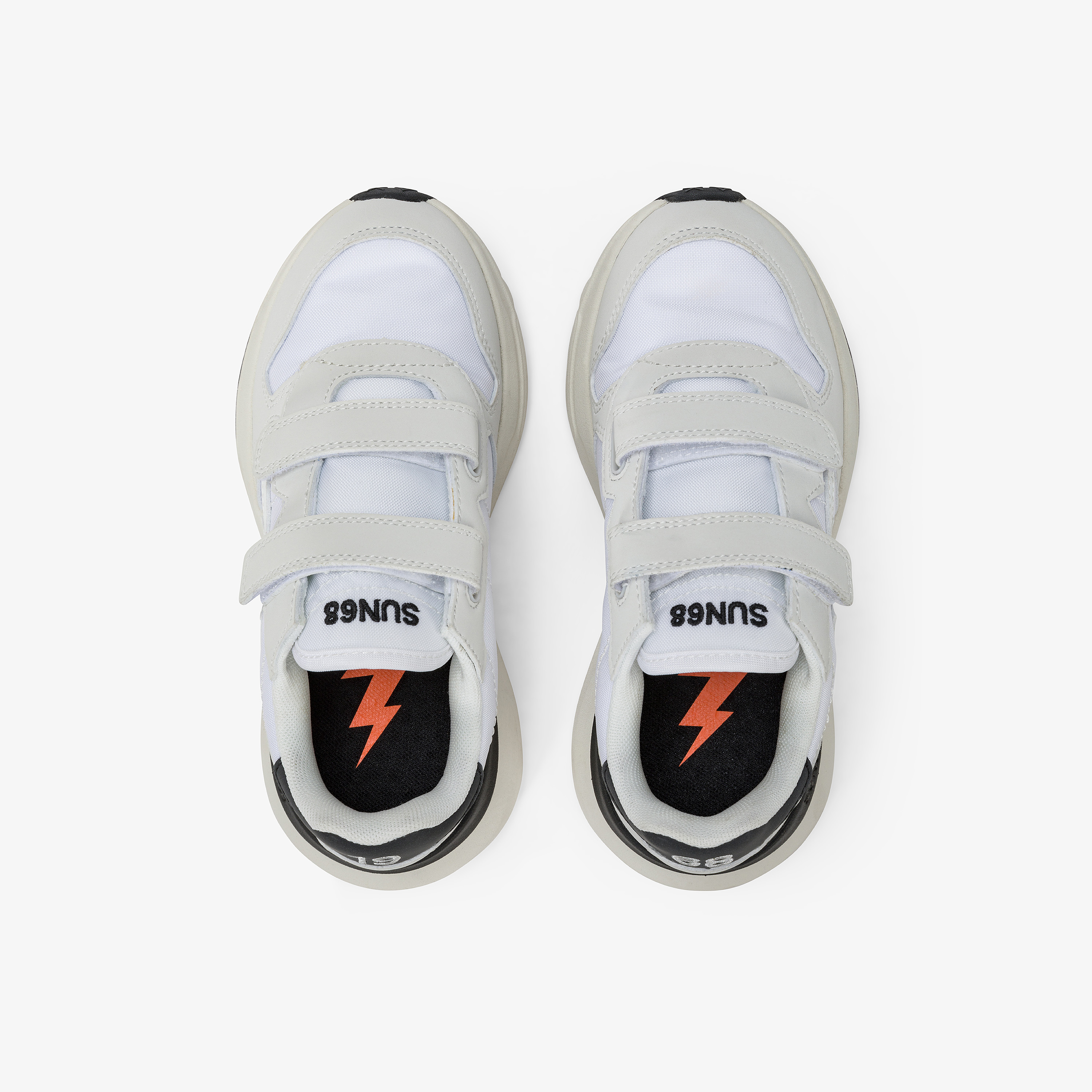 Nike Velcro White Tennis Shoes Boys' Niki White PU And Nylon Sneaker