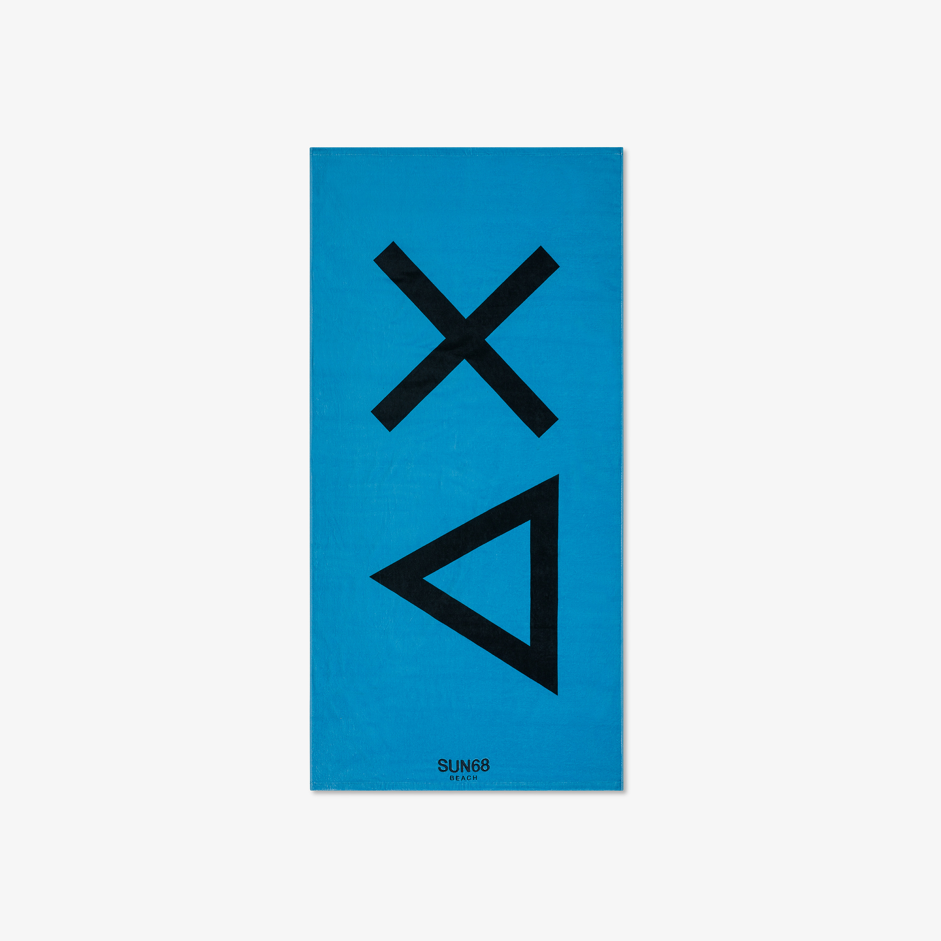 Turquoise cotton beach towel