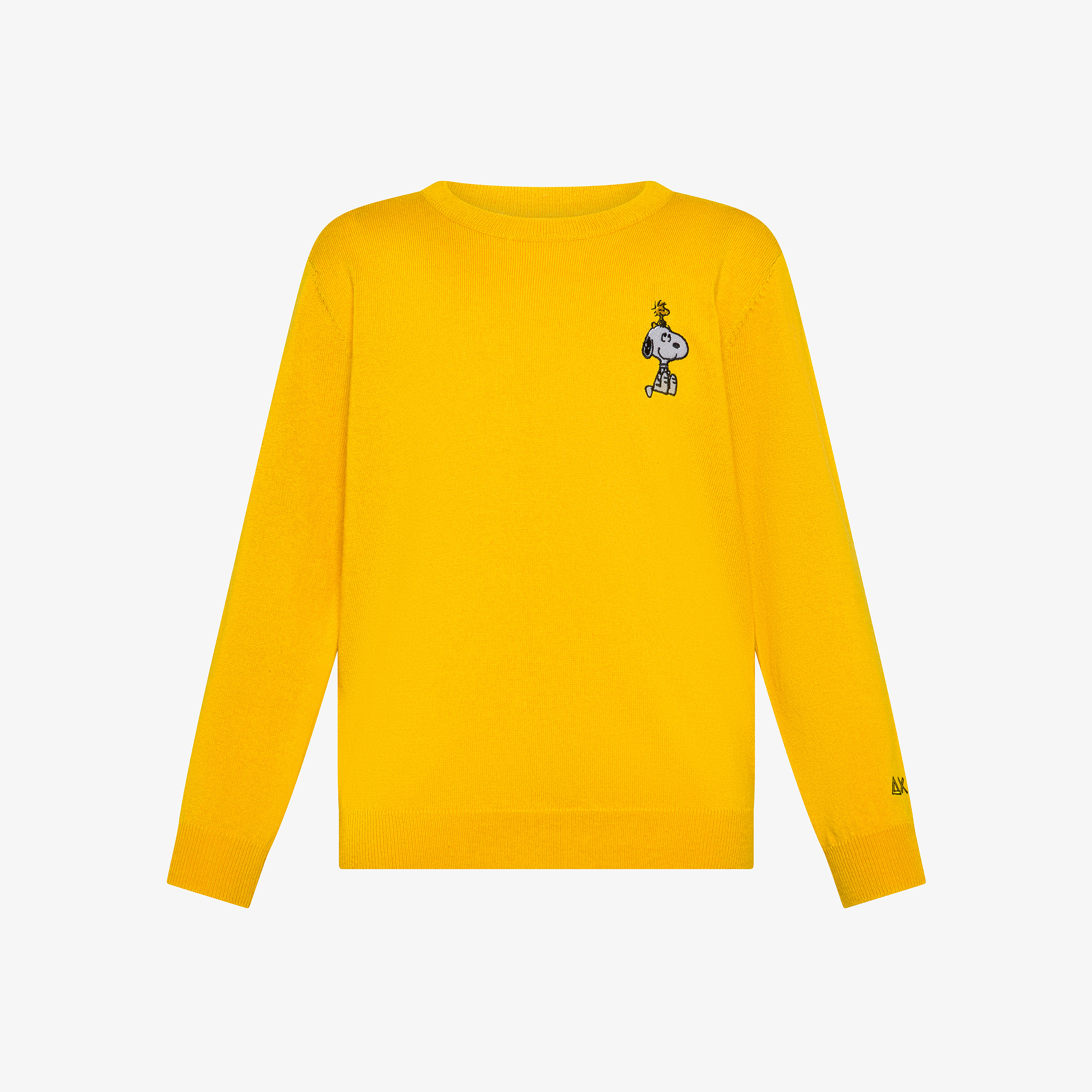 Yellow Peanuts wool and cotton jumper