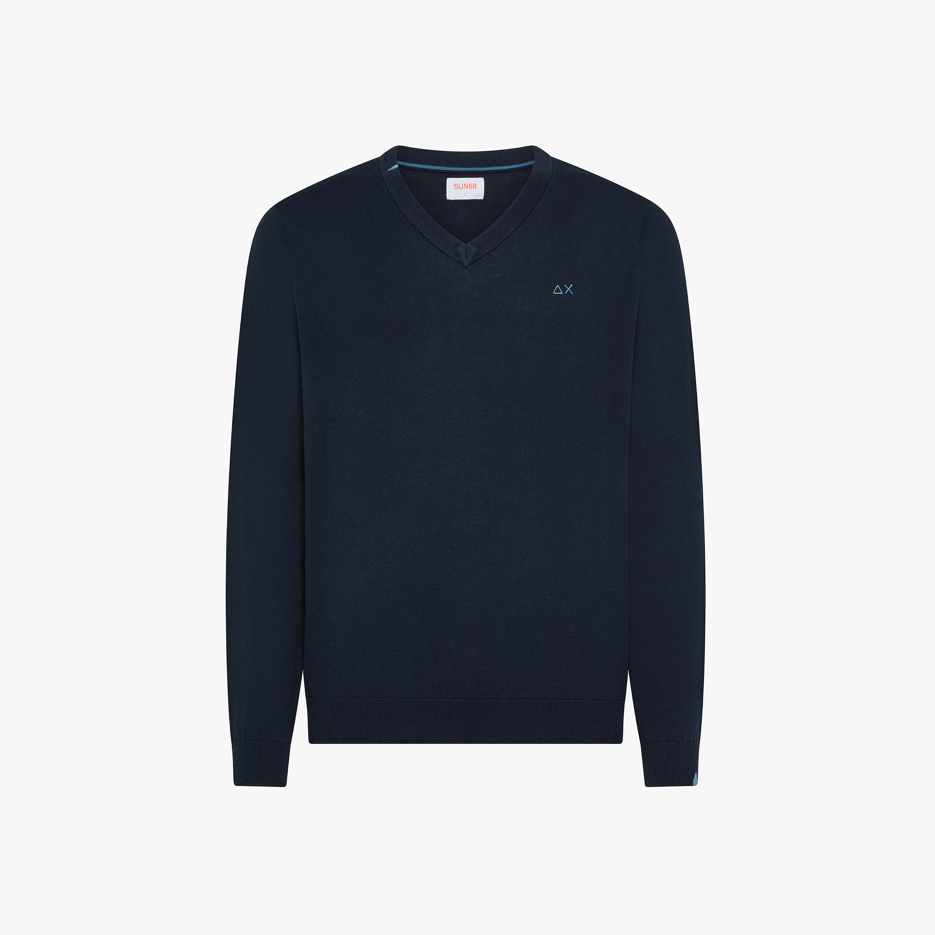 V neck sweater basic l/s