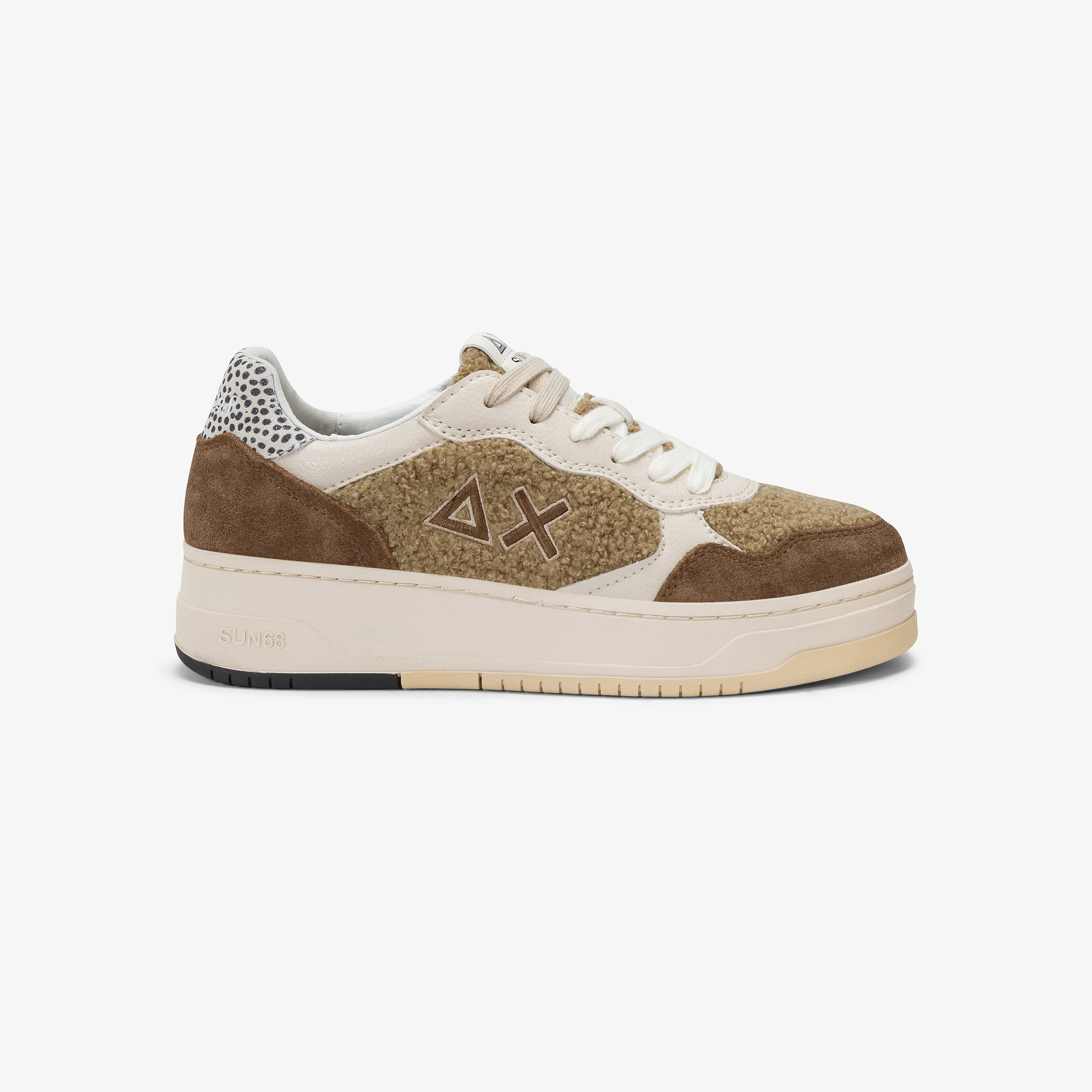 Sneaker Basket Love Lady in teddy beige