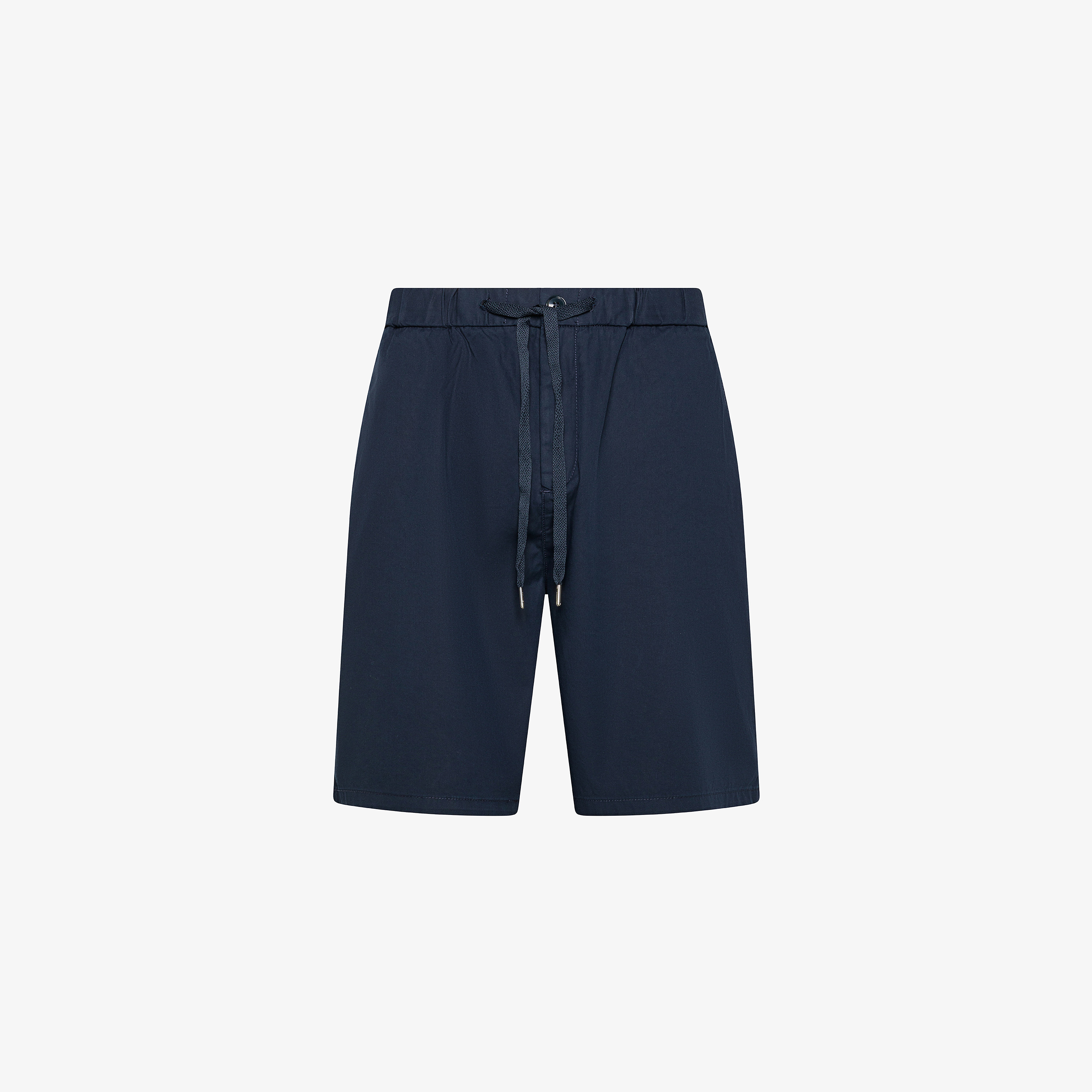 Navy blue cotton Bermuda shorts