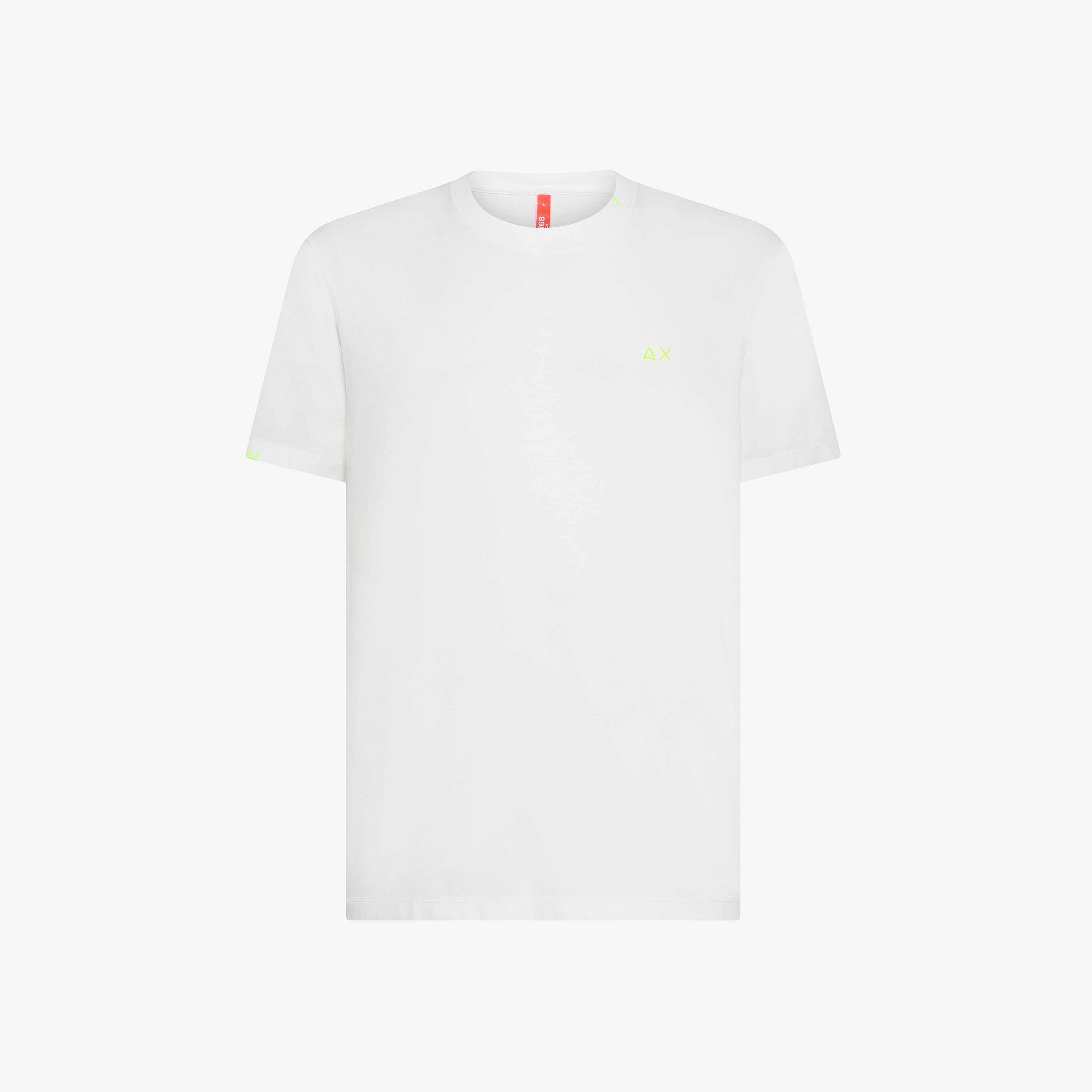 T-shirt in jersey di cotone bianco panna
