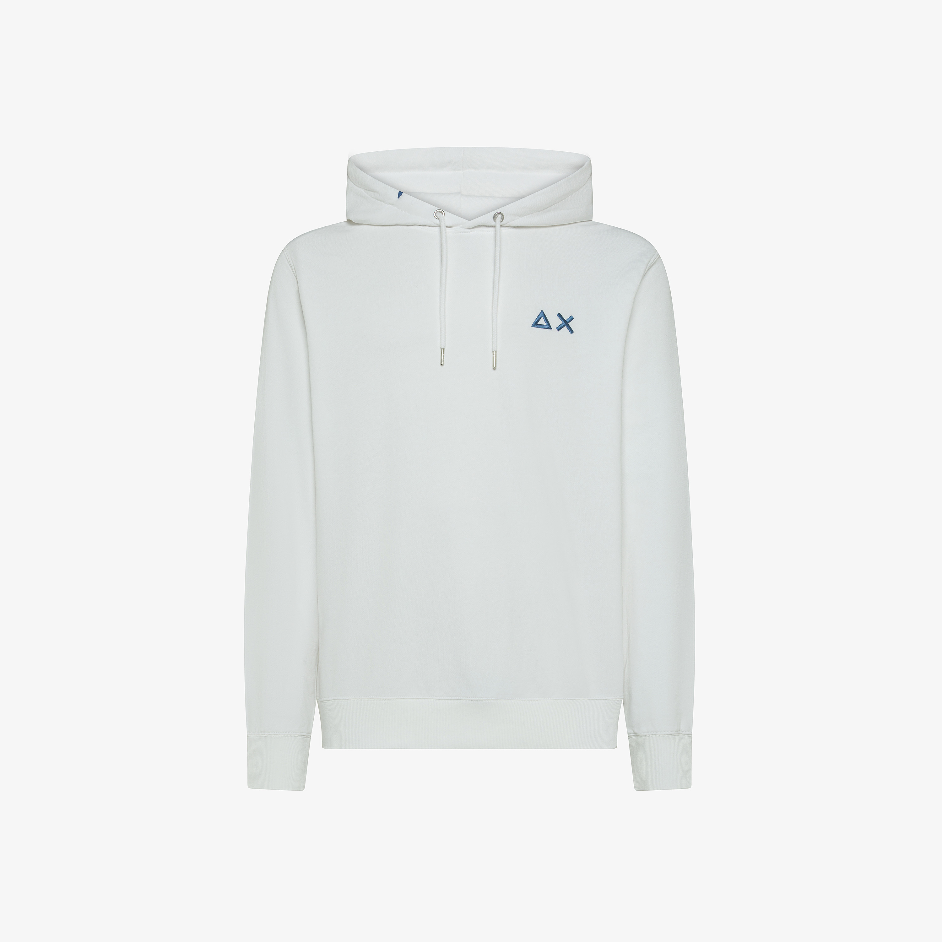Off white hoodie with embroidered logo