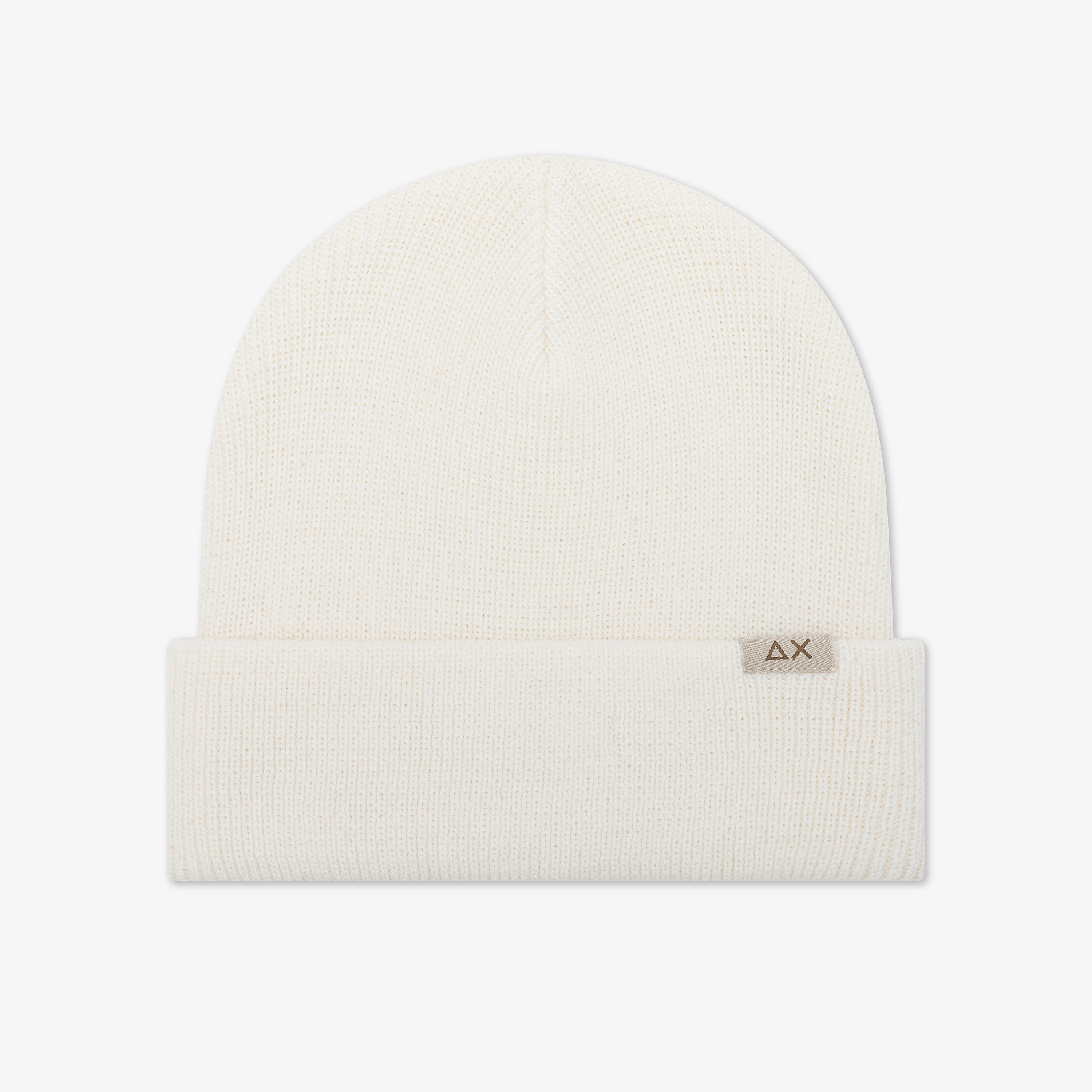 Berretto beanie in misto lana bianco panna