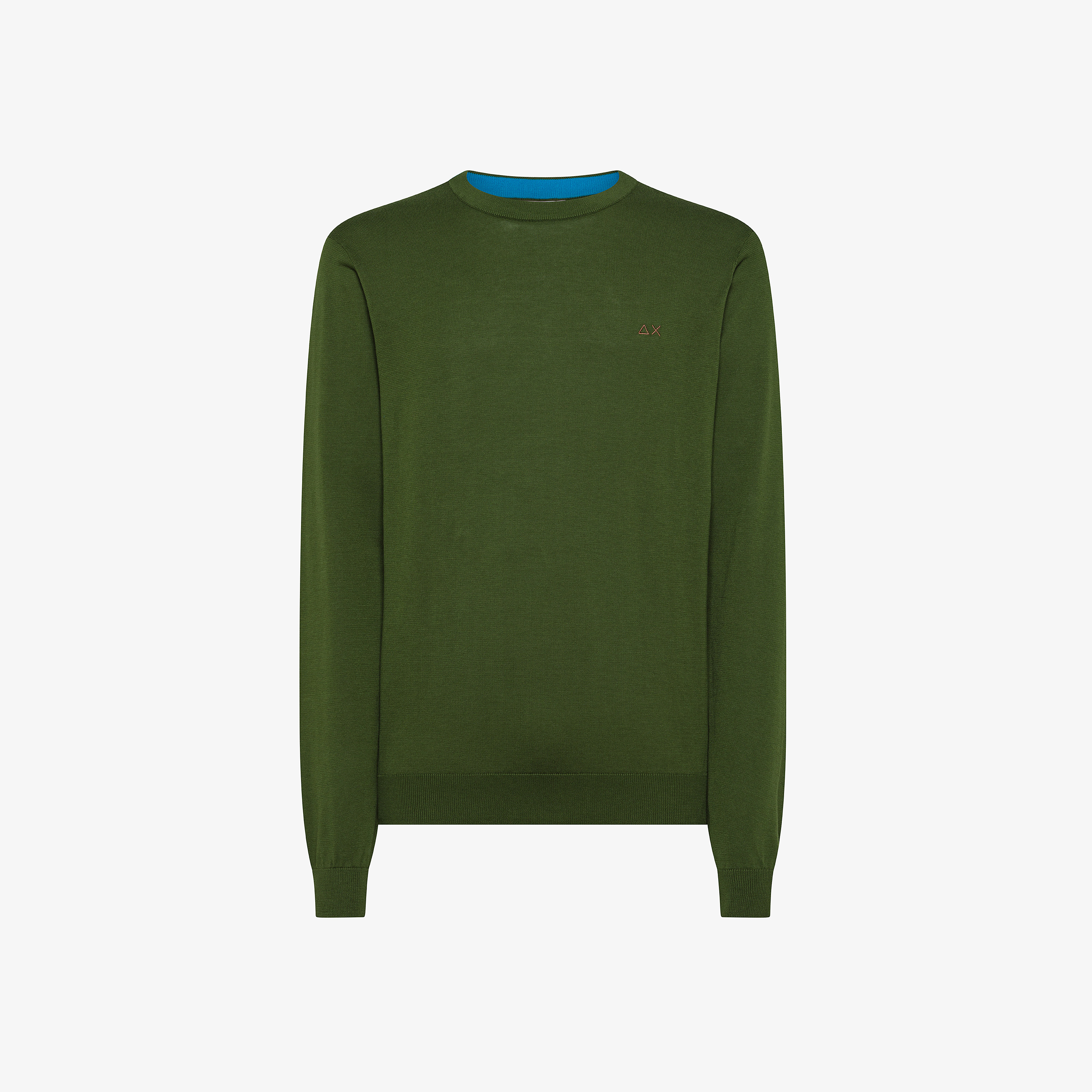 Maglia in cotone verde scuro