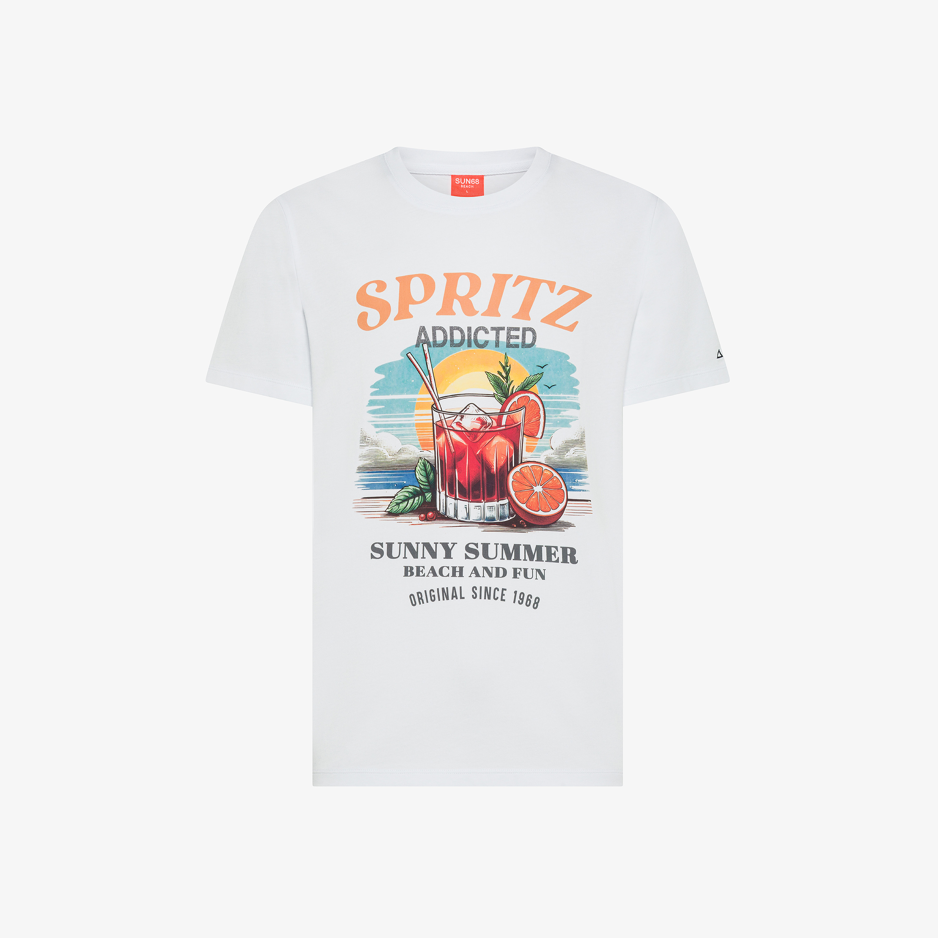 T-shirt printed beach s/s