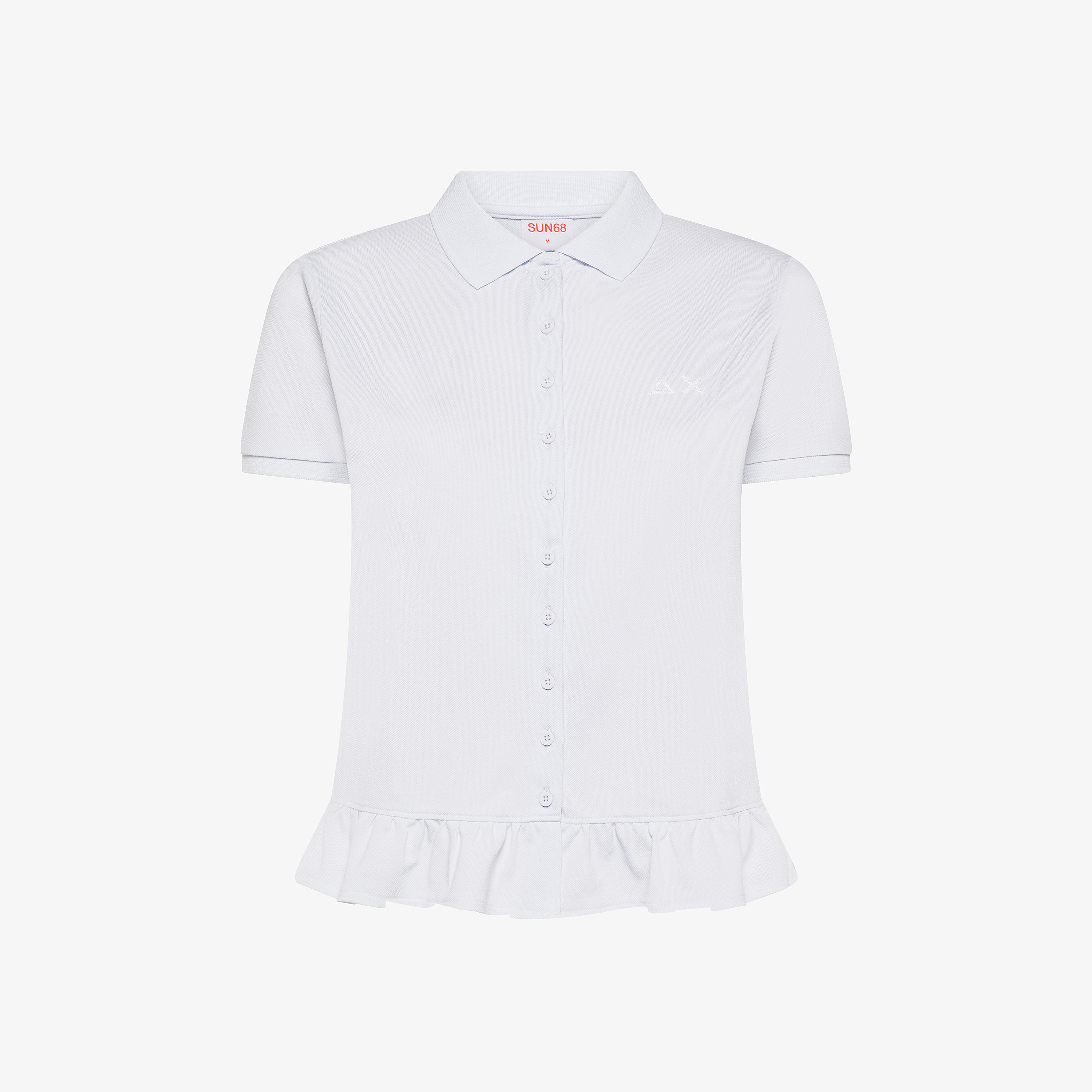 White cotton piqué shirt
