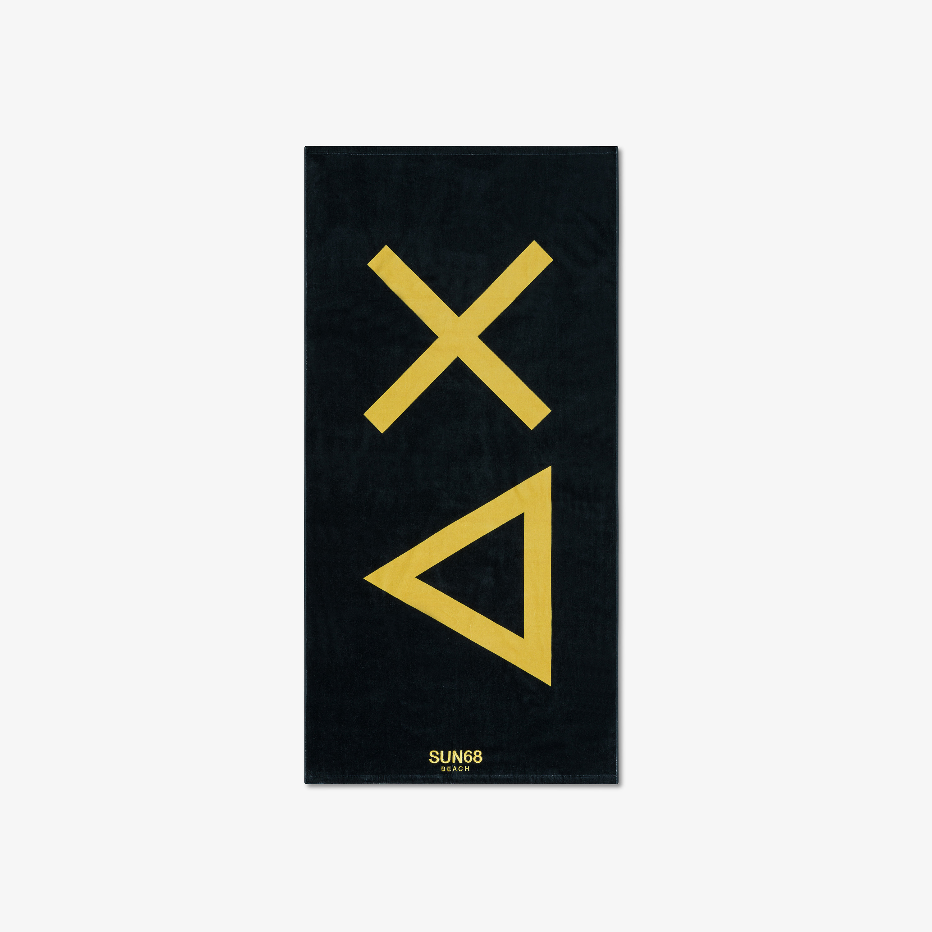 Navy blue cotton beach towel