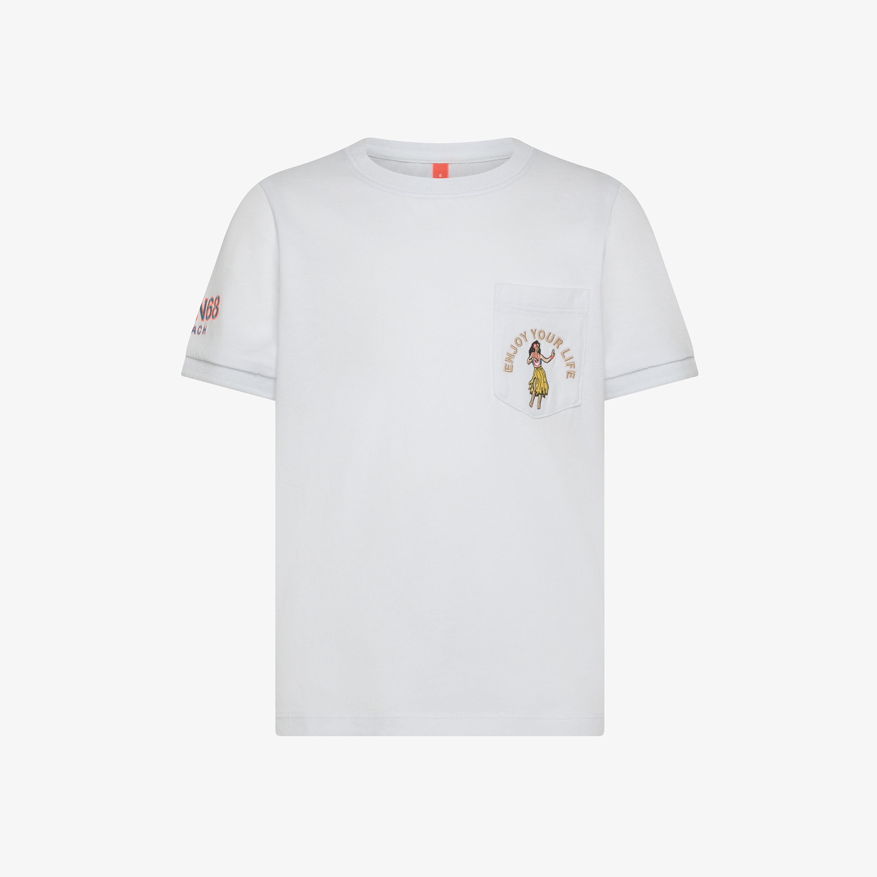 T-shirt in jersey di cotone bianco