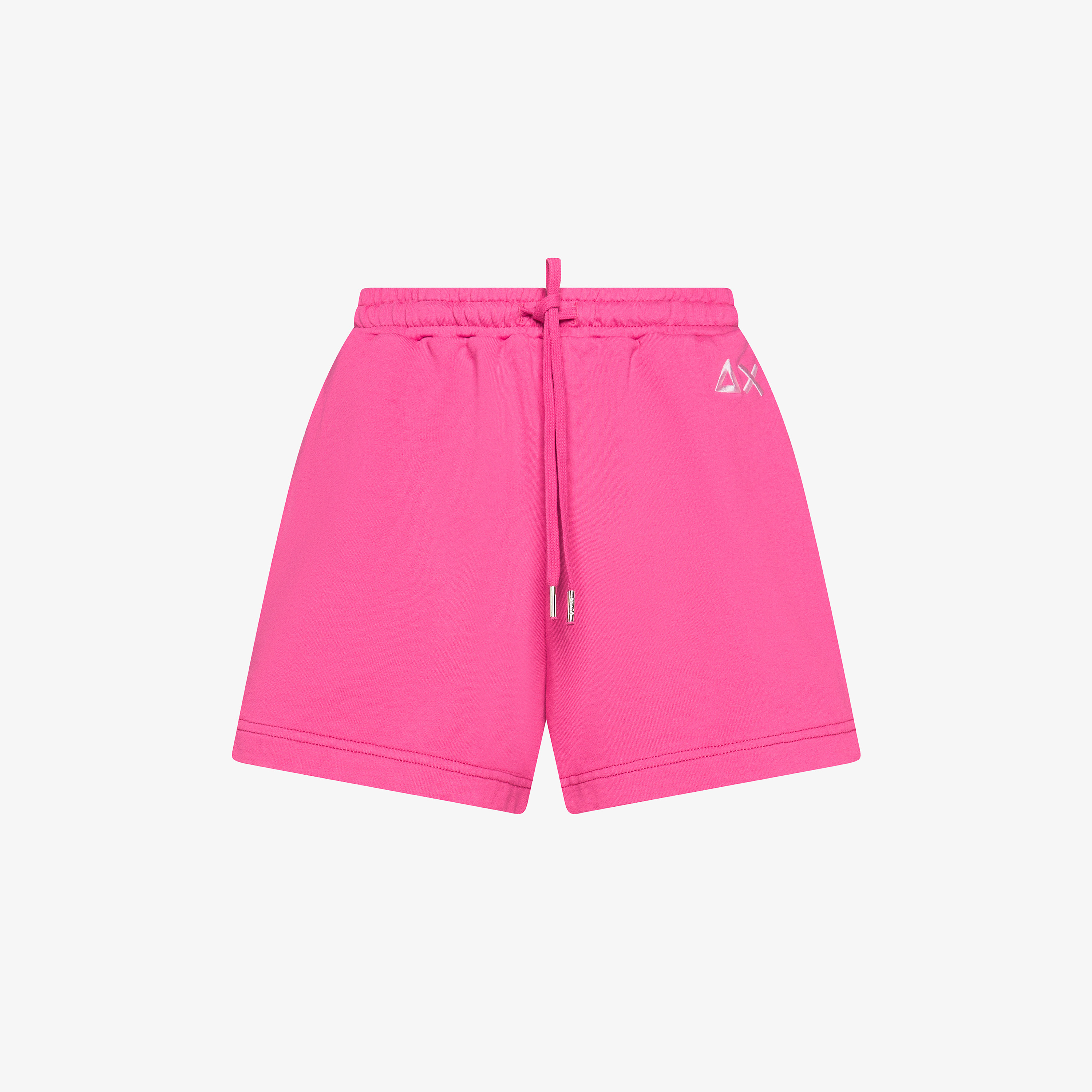 Fuchsia cotton fleece shorts