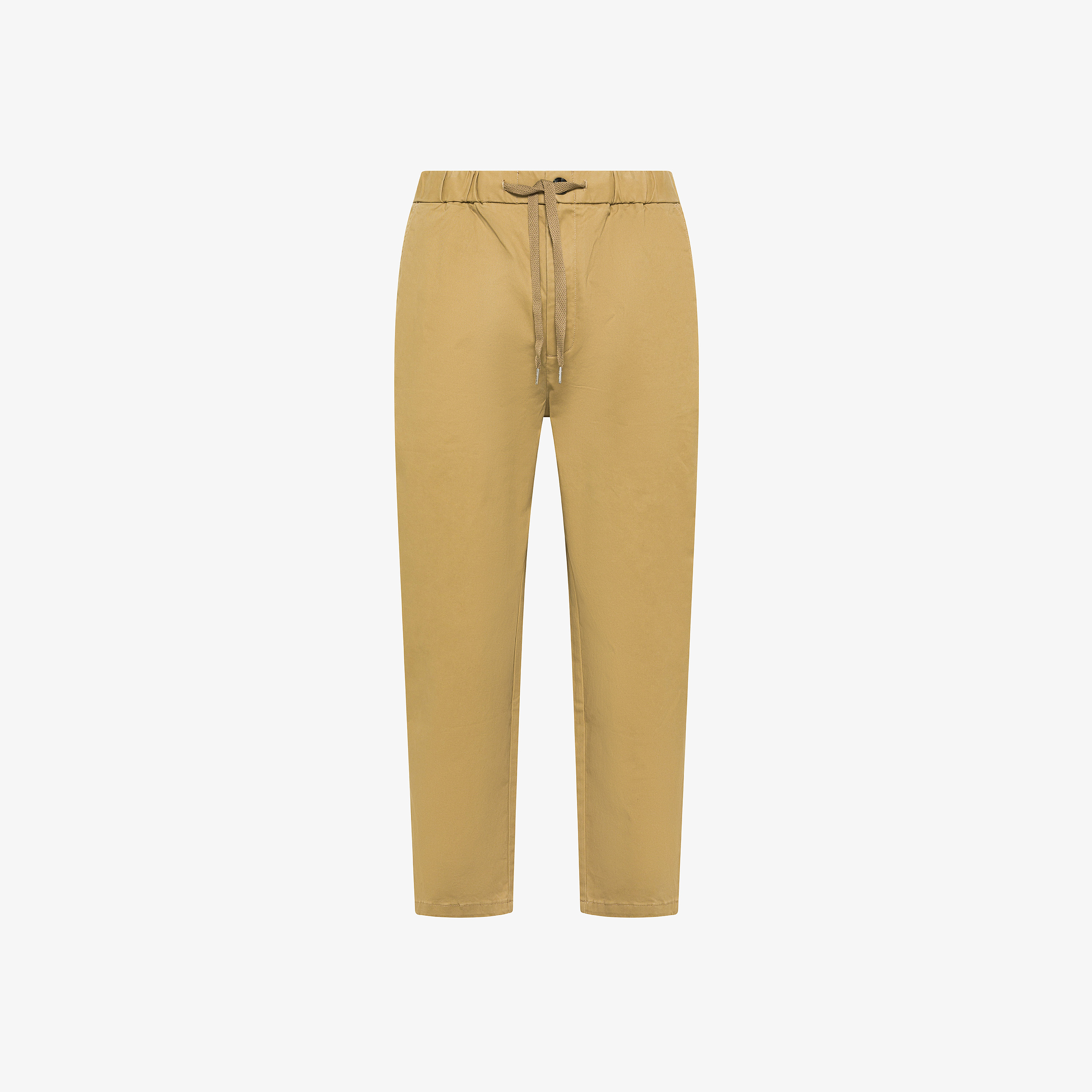 Pantaloni in cotone con coulisse beige Pantaloni in cotone con coulisse beige