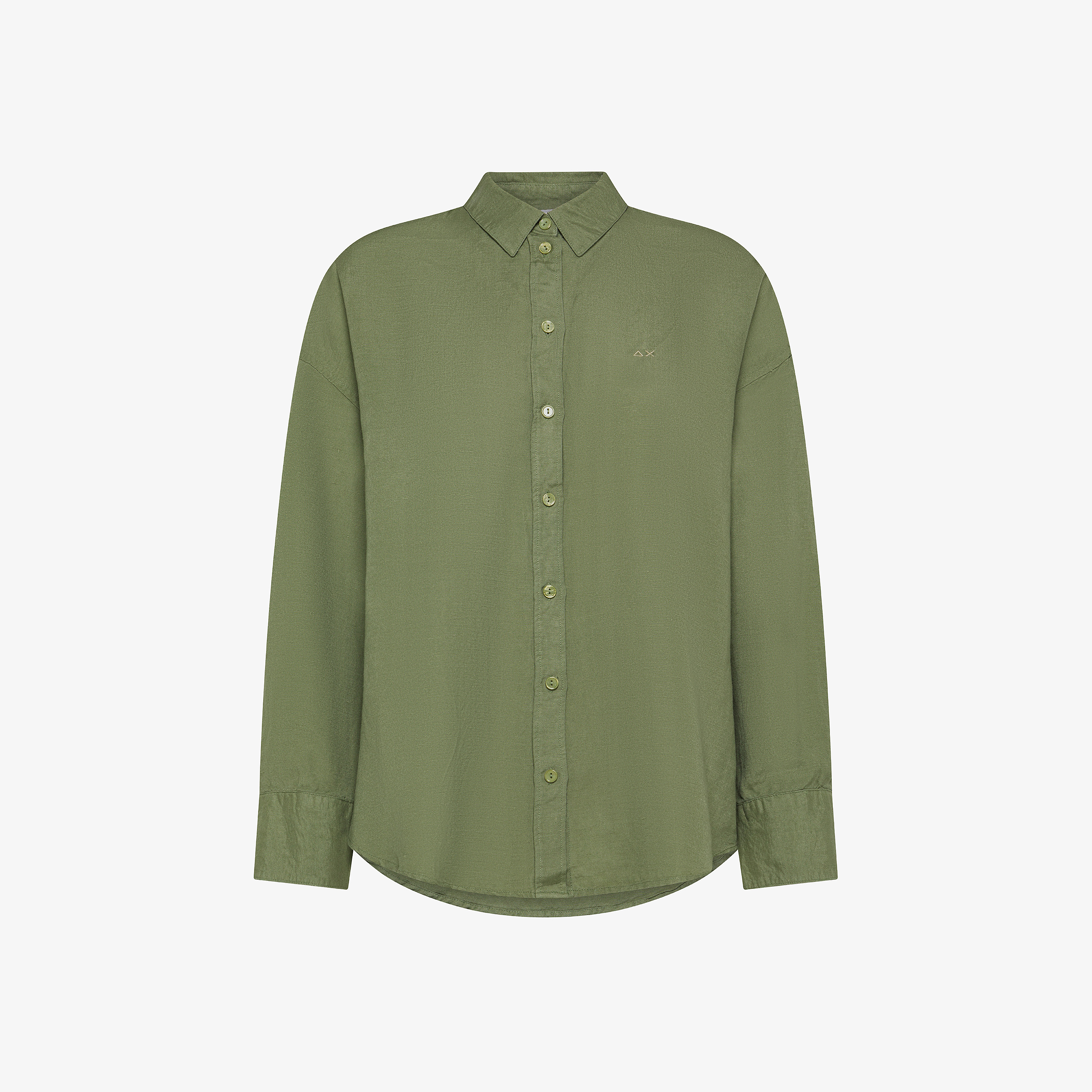 Sage green linen shirt