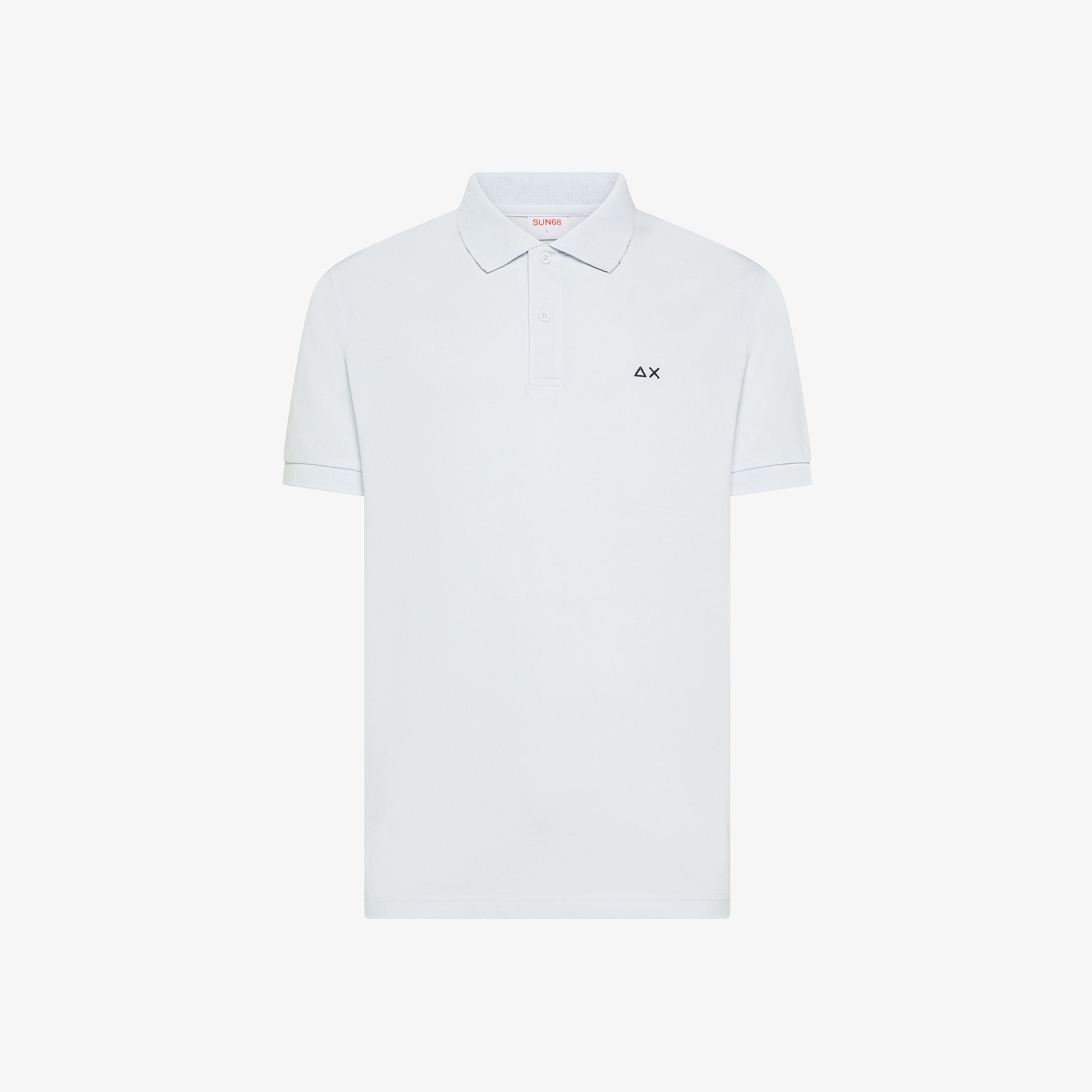 Polo print under collar s/s