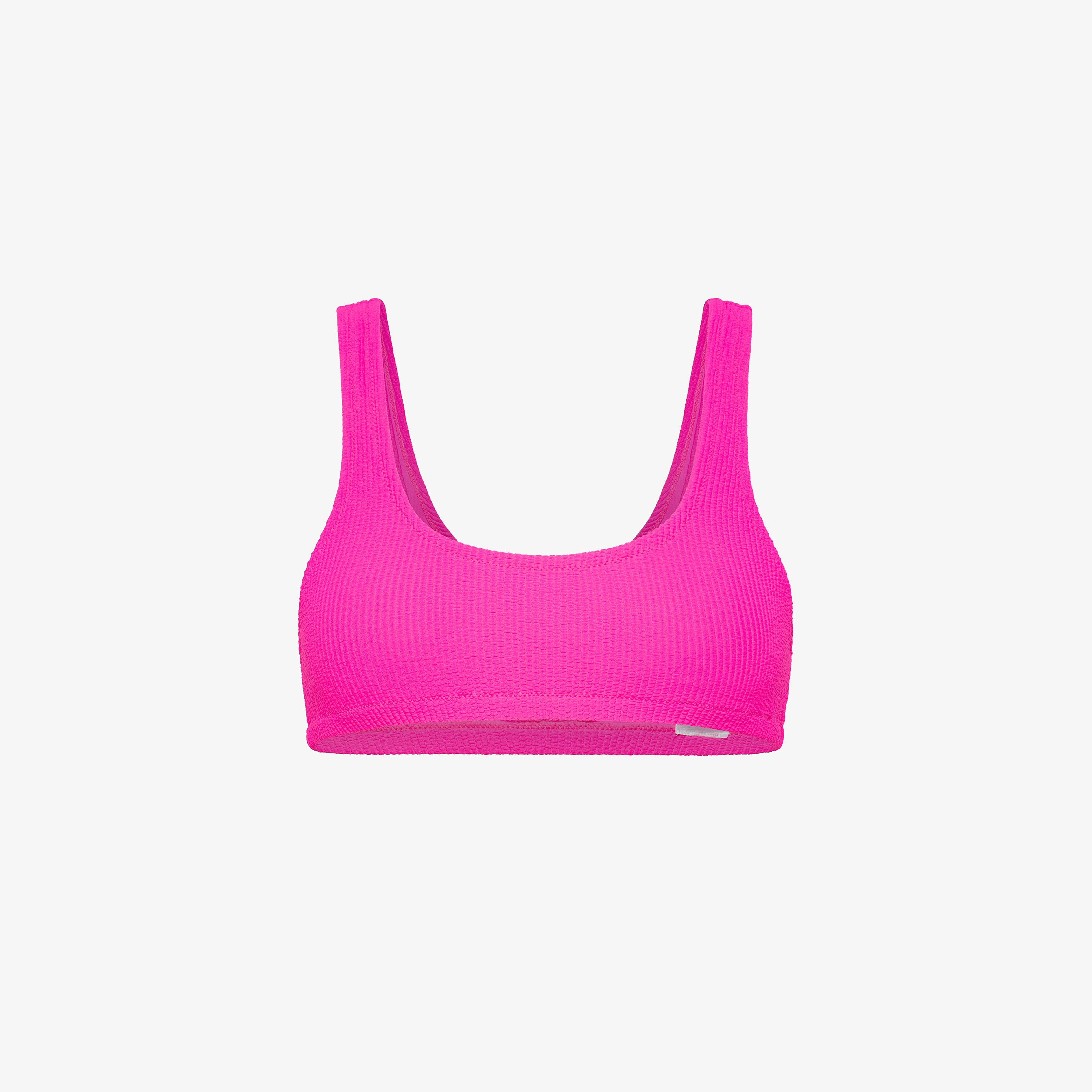 Fuchsia nylon bikini top
