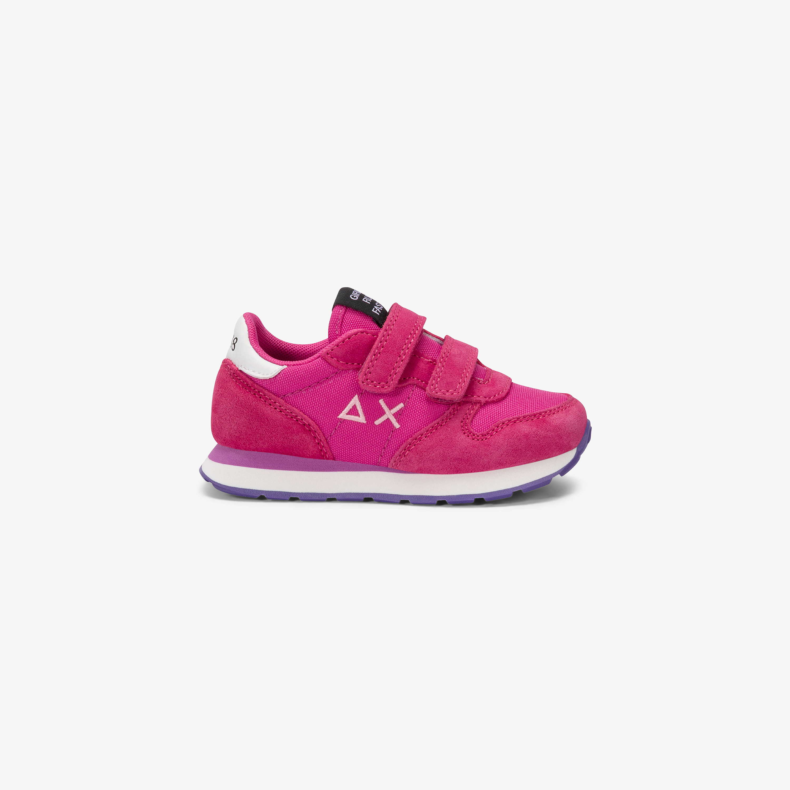 Sneaker Baby Girl's Ally Solid con cinturini fuxia scuro