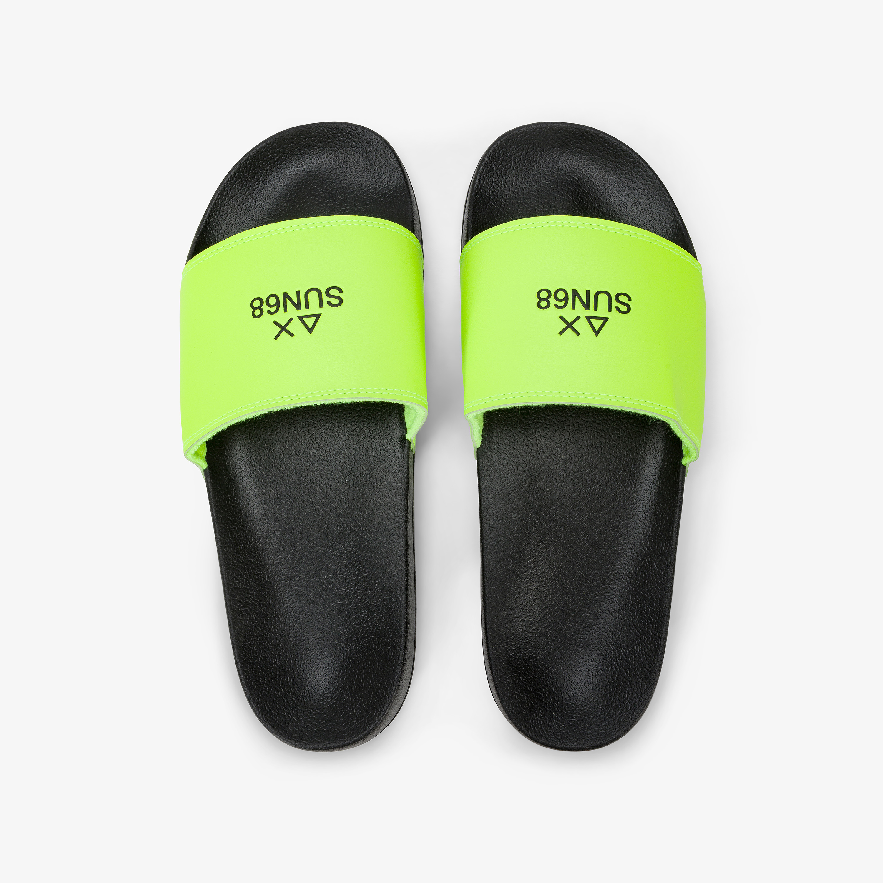 Black/yellow fluo PU slides