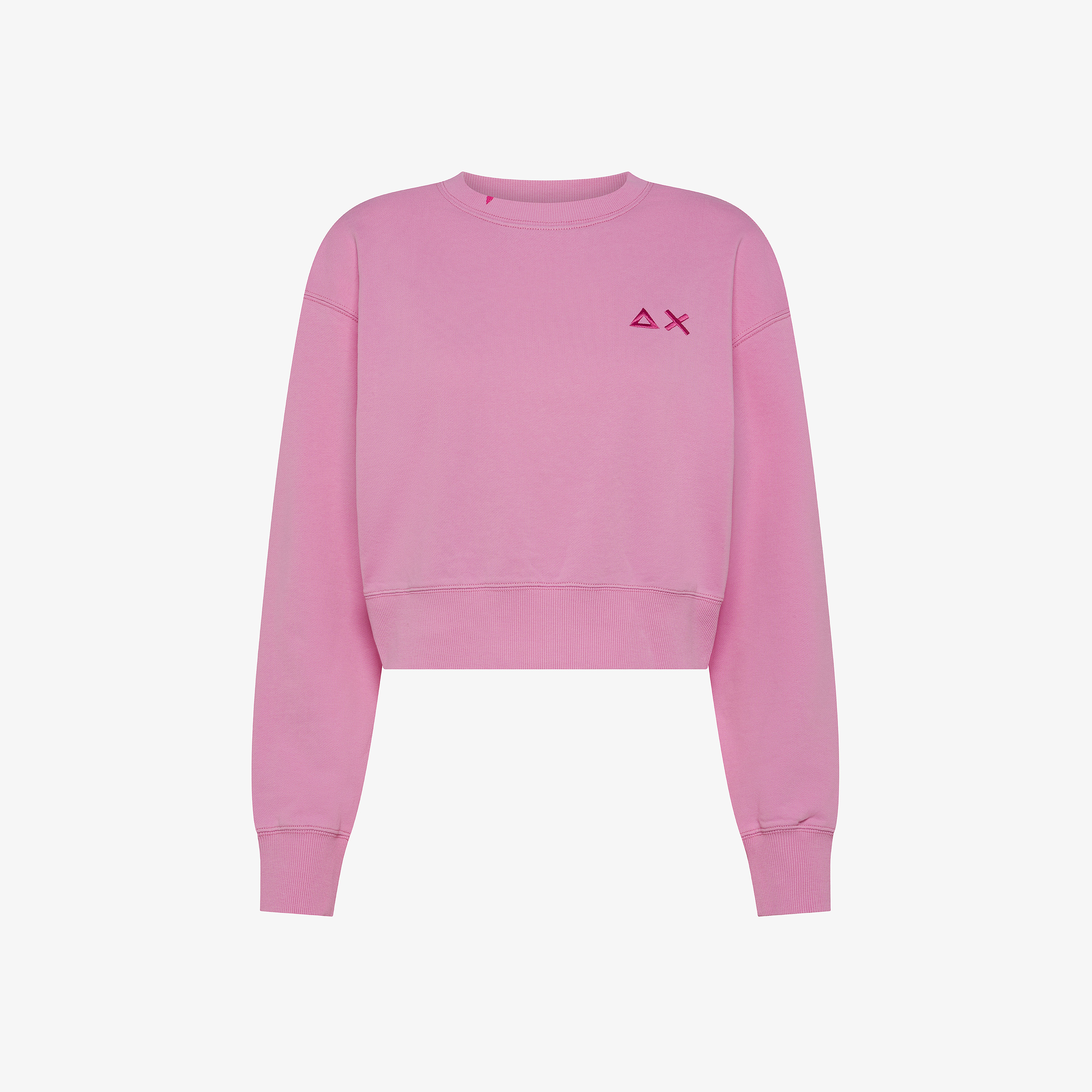 Geranium cropped cotton sweatshirt