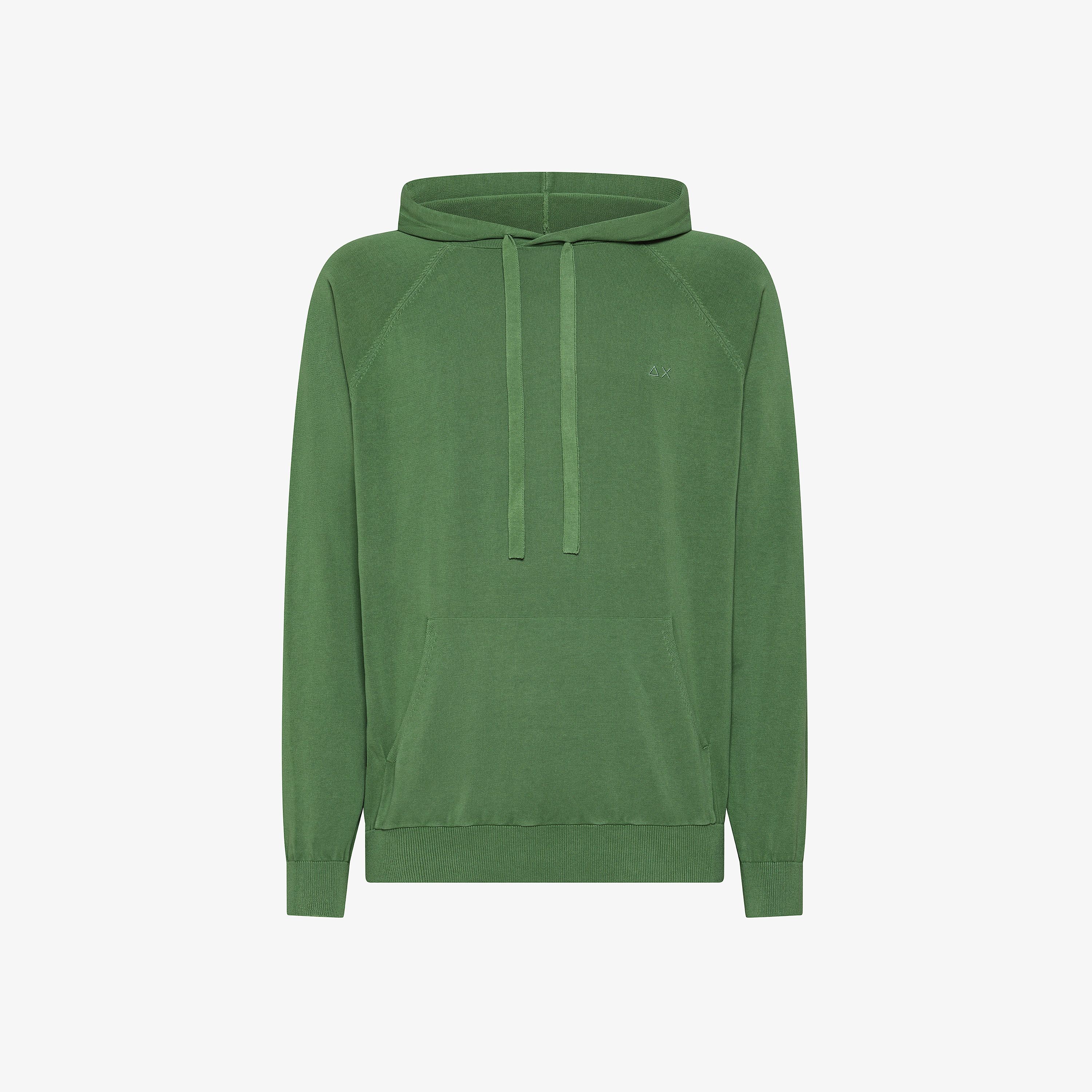 Maglia hoodie in cotone verde salvia Maglia hoodie in cotone verde salvia