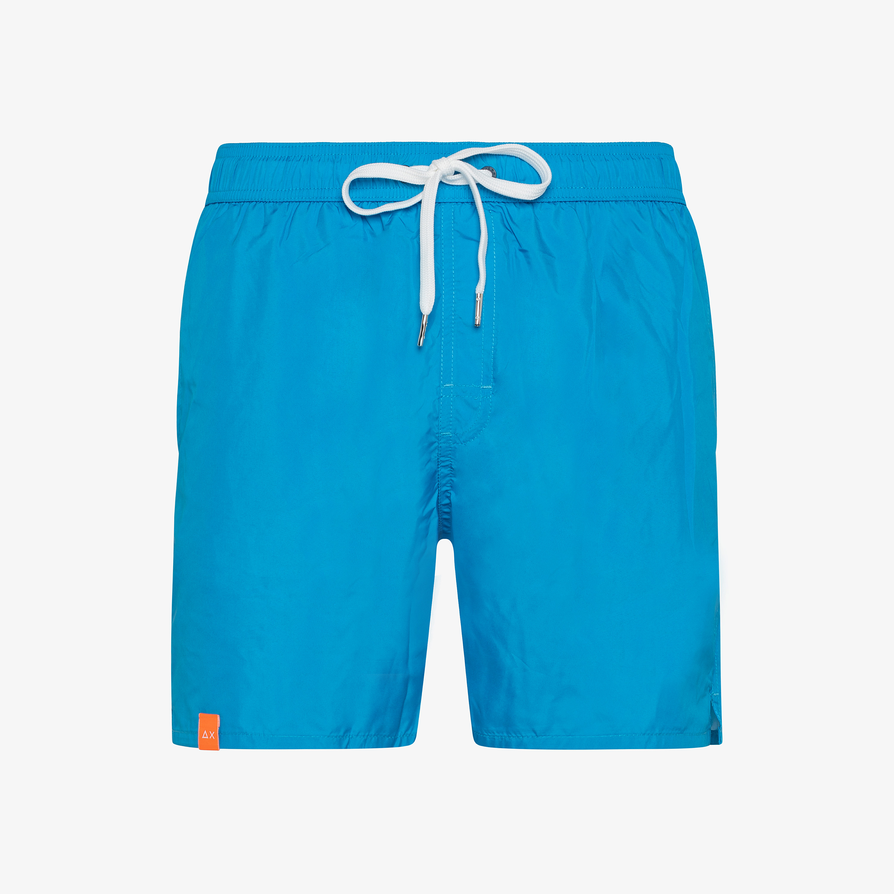 Turquoise nylon swim shorts