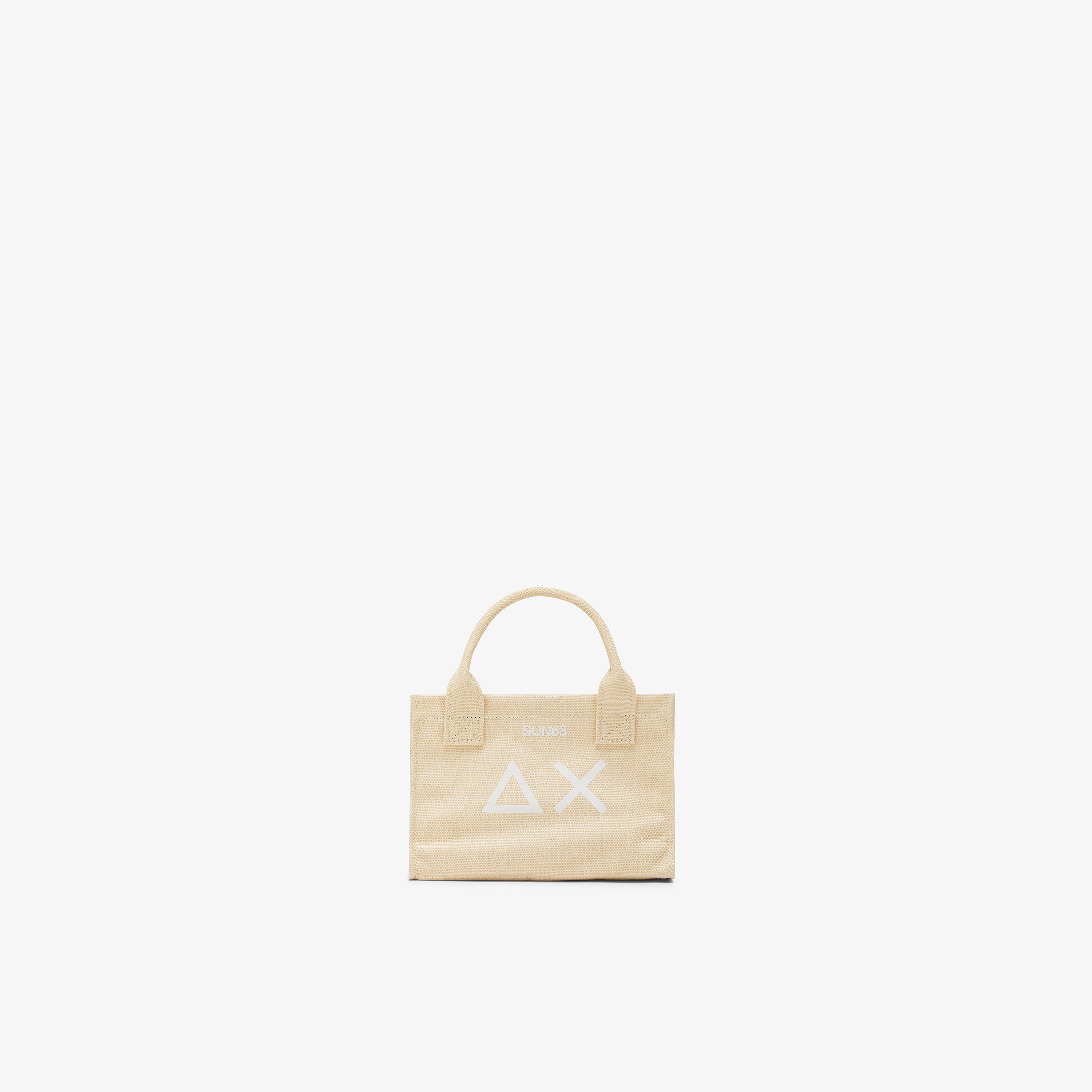 Beige cotton mini bag