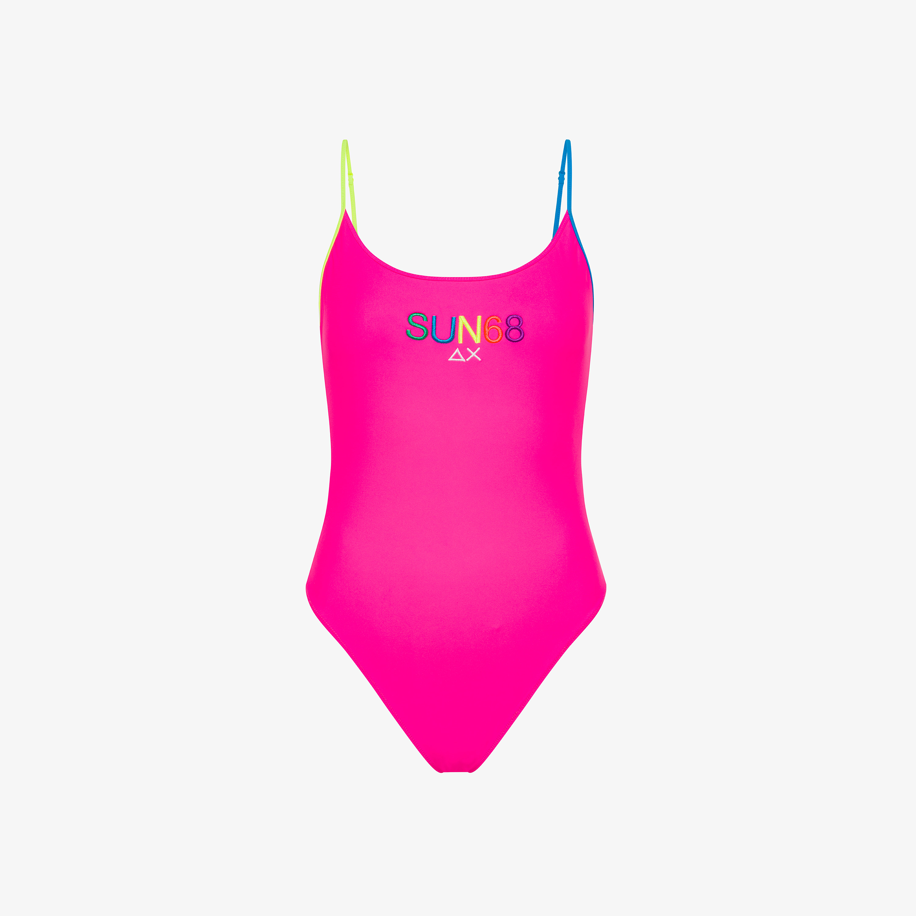 Costume intero in nylon fucsia