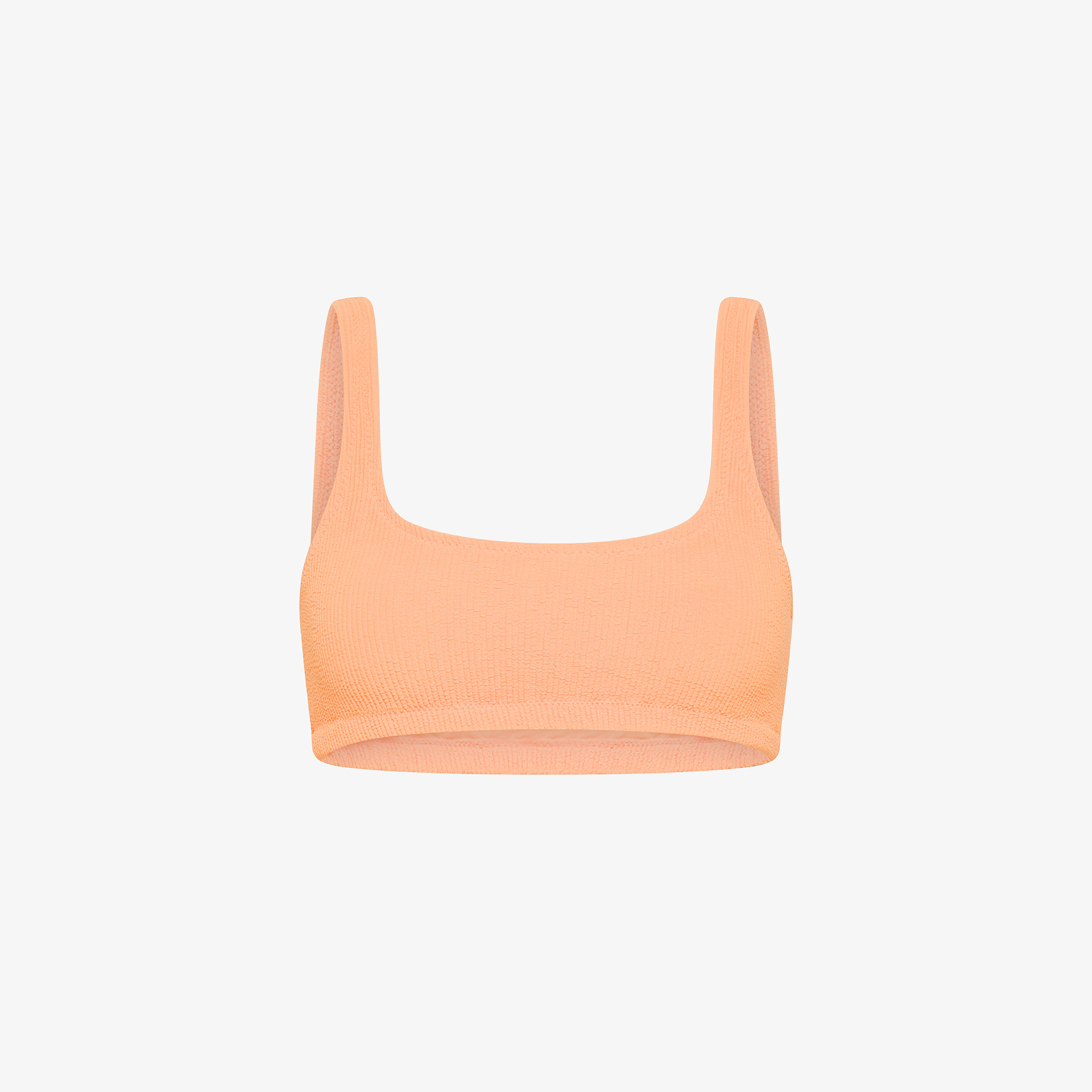 Orange nylon bikini top